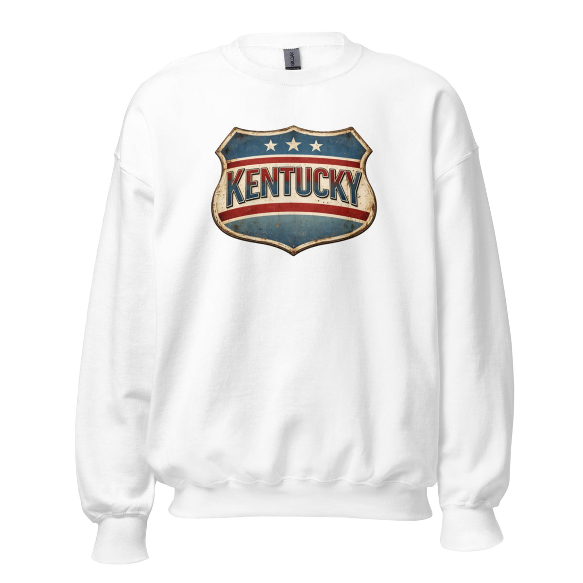 Kentucky Sweatshirt | Vintage Americana Crest | Cozy Fleece - Bluegrass Elite Apparel LLC