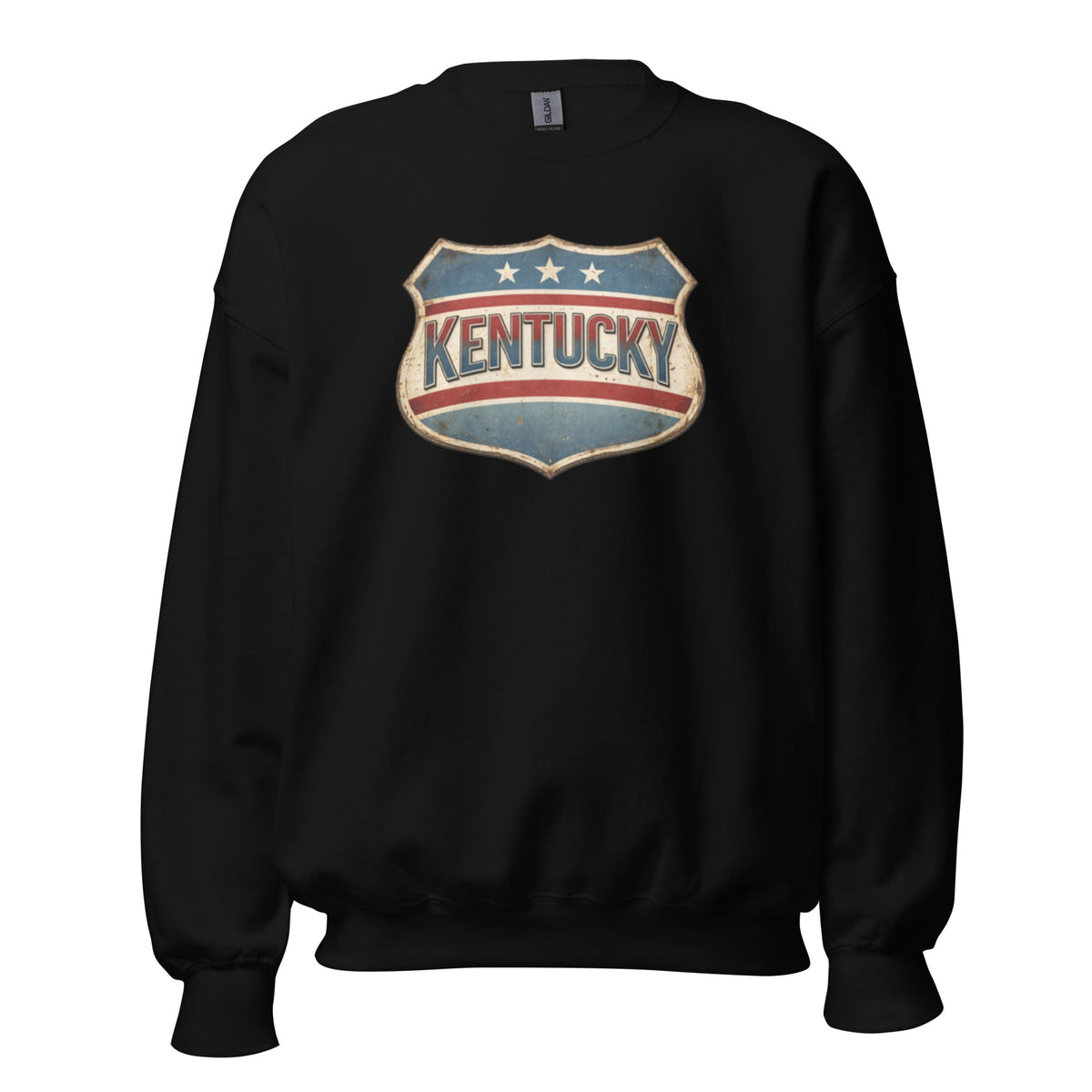 Kentucky Sweatshirt | Vintage Americana Crest | Cozy Fleece - Bluegrass Elite Apparel LLC