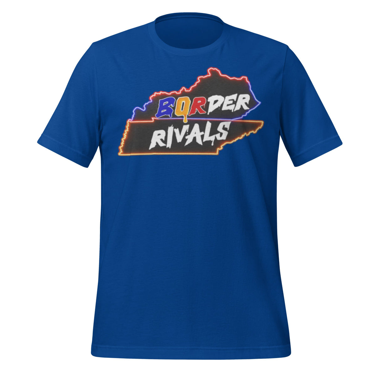 Kentucky Tennessee Rivalry T-Shirt | Border Rivals Map Design | HPS Collection | Classic Cotton - Bluegrass Elite Apparel LLC