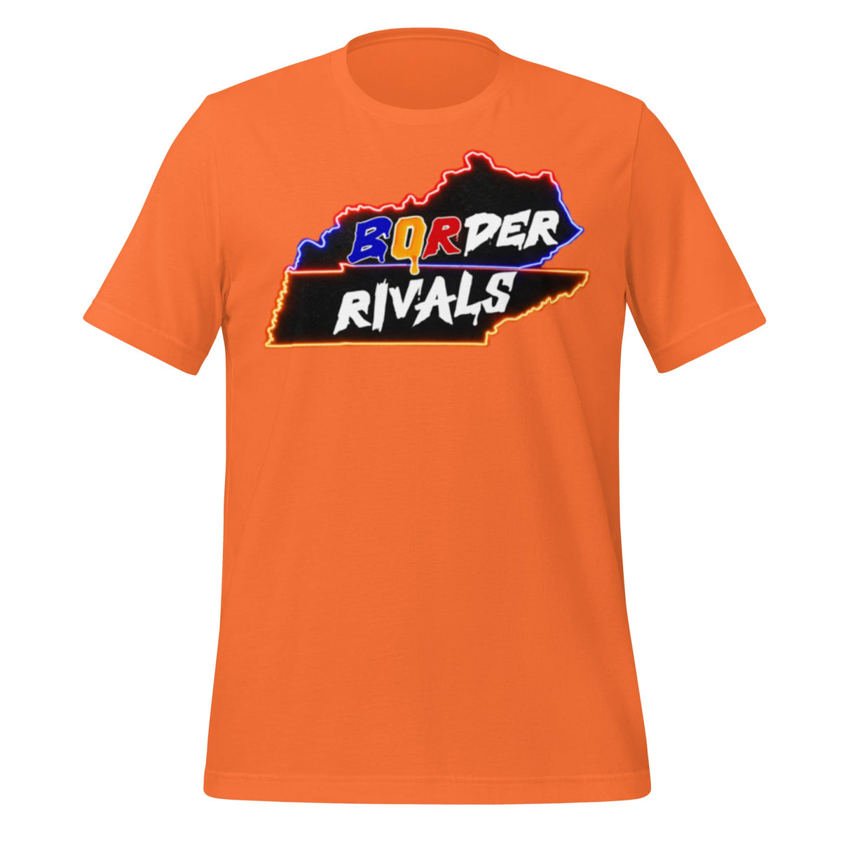 Kentucky Tennessee Rivalry T-Shirt | Border Rivals Map Design | HPS Collection | Classic Cotton - Bluegrass Elite Apparel LLC