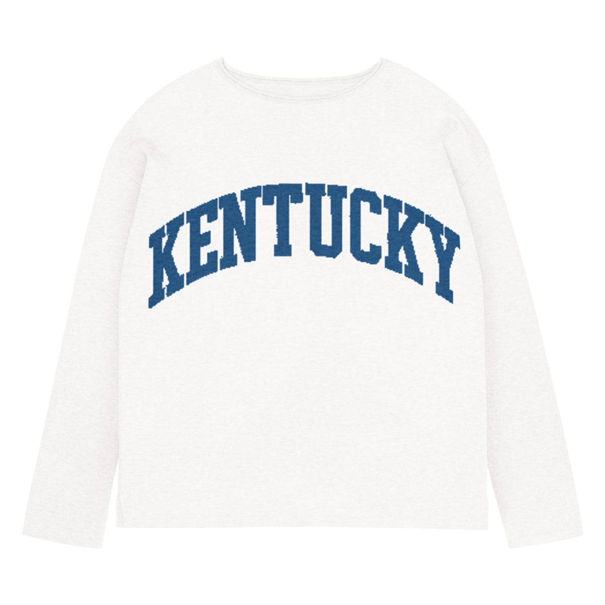 Kentucky Text Women's Sweater | Chic Straight Bottom Knit - Bluegrass Elite Apparel LLC
