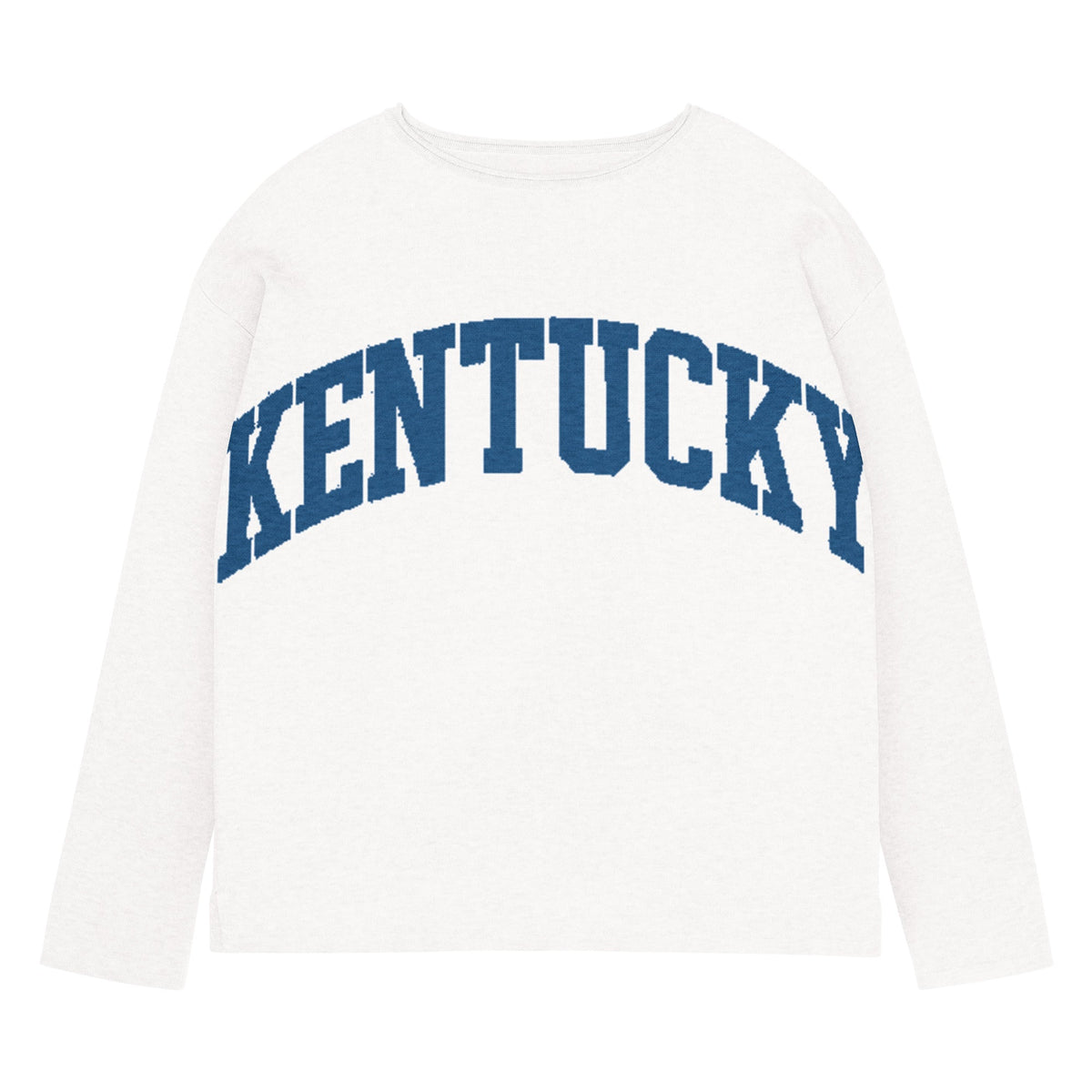 Kentucky Text Women's Sweater | Chic Straight Bottom Knit - Bluegrass Elite Apparel LLC