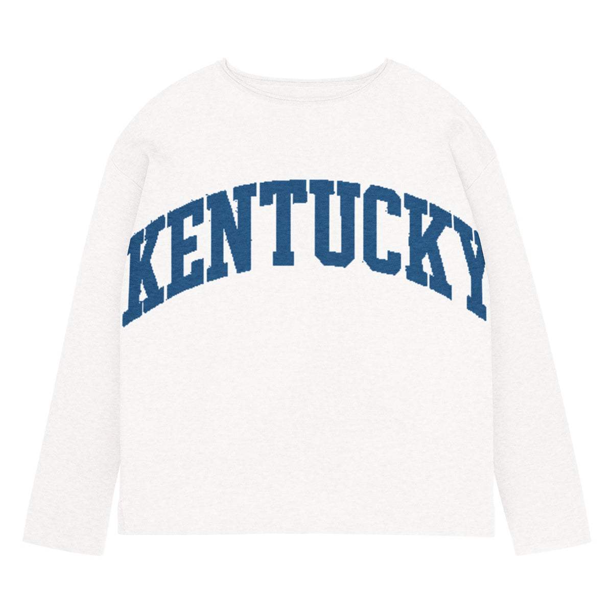 Kentucky Text Women's Sweater | Chic Straight Bottom Knit - Bluegrass Elite Apparel LLC