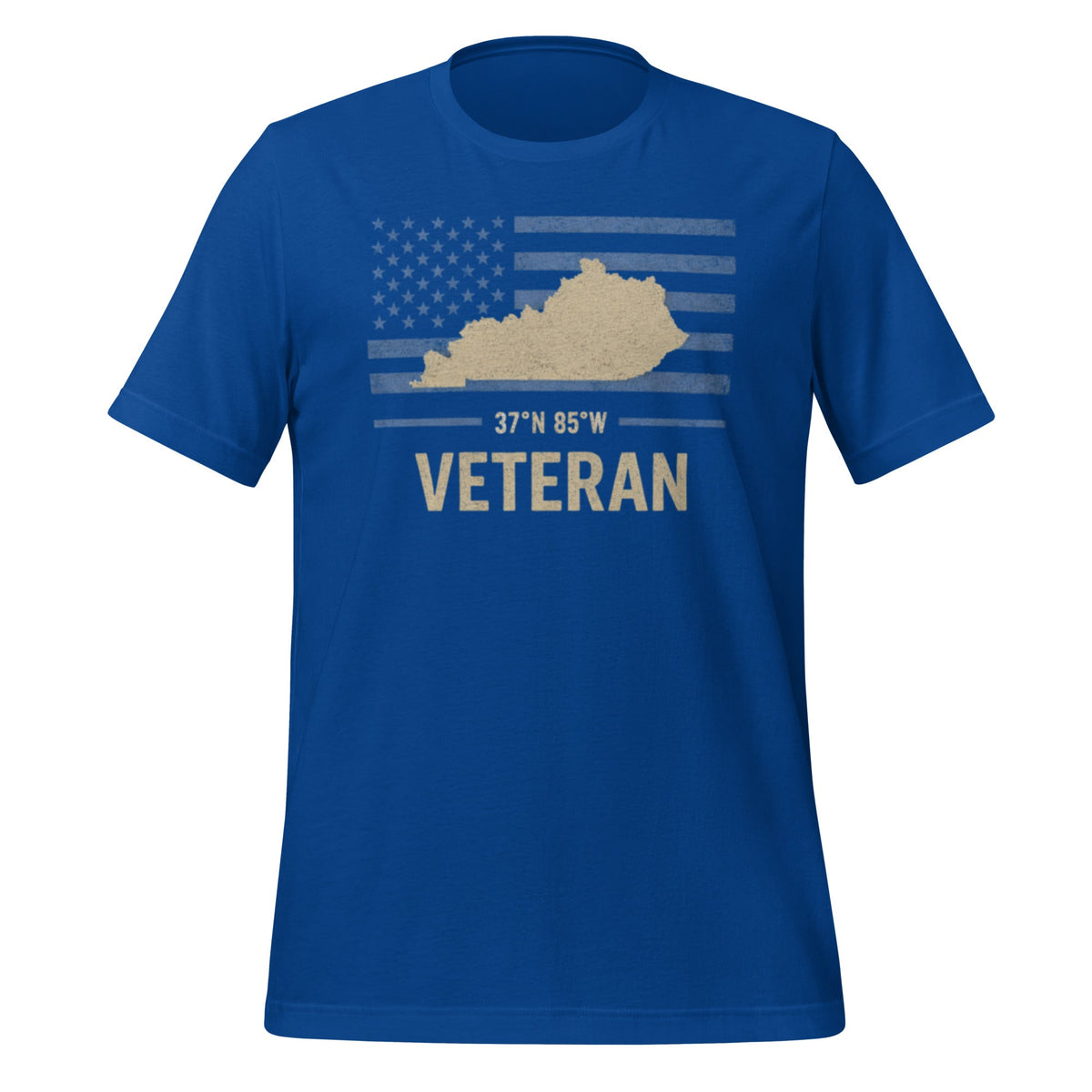 Kentucky Veteran T-Shirt | Blue Line Flag Design | Classic - Bluegrass Elite Apparel LLC