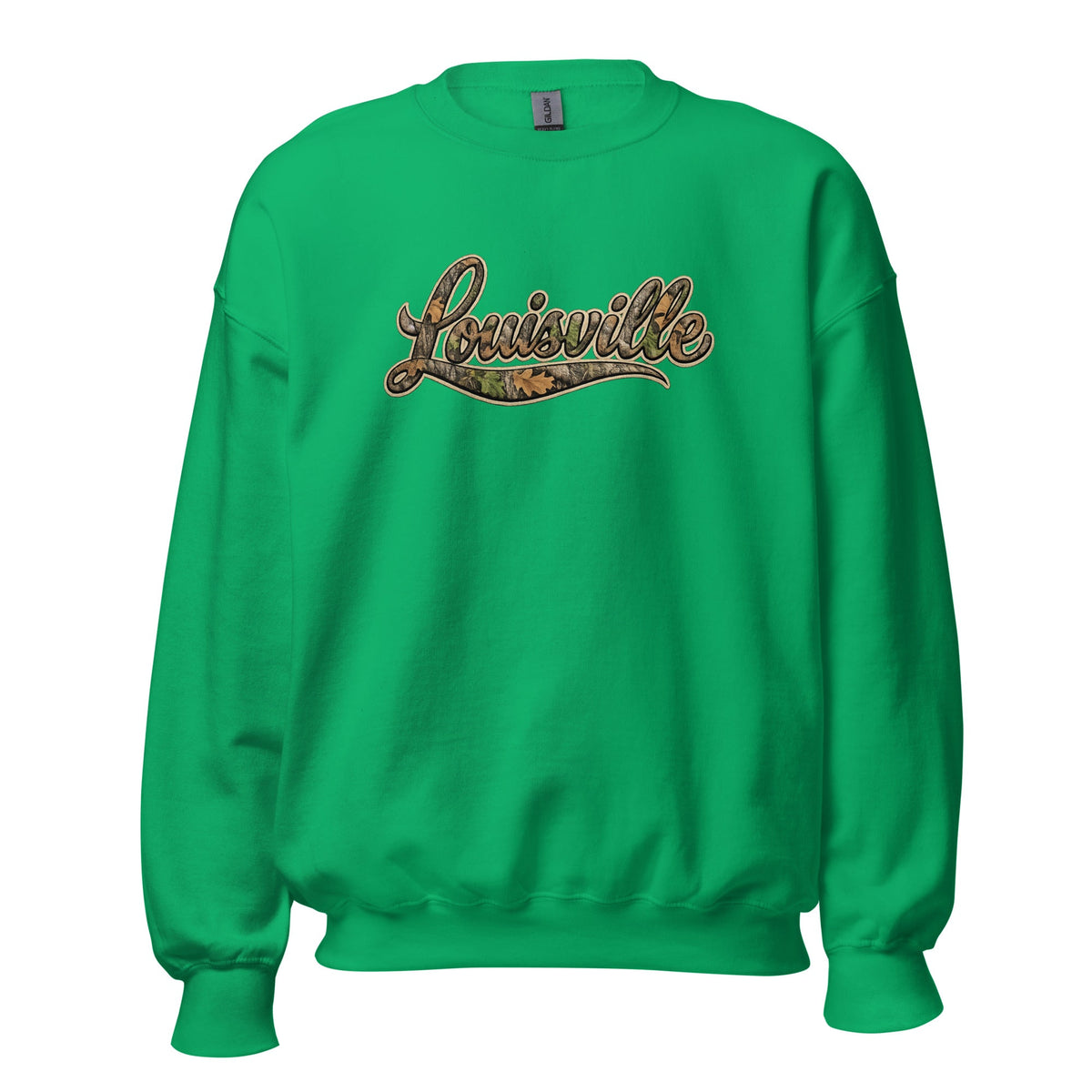 Louisville Script Sweatshirt | Outdoor Camo Style | Unisex Fit - Bluegrass Elite Apparel LLC