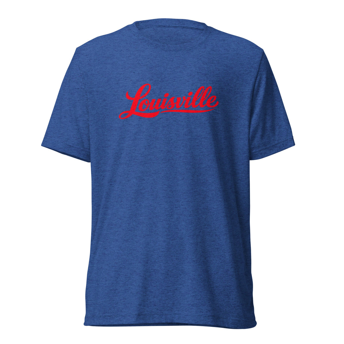 Louisville T-Shirt | Red Script Design | Elite Tri - Blend - Bluegrass Elite Apparel LLC