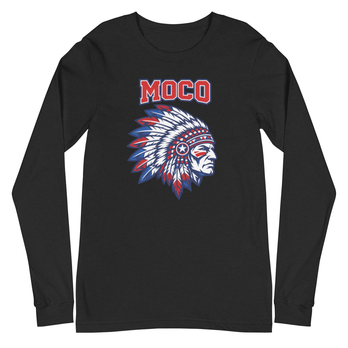 MOCO Chief Graphic Long Sleeve Tee | Classic Cotton Design - Bluegrass Elite Apparel LLC