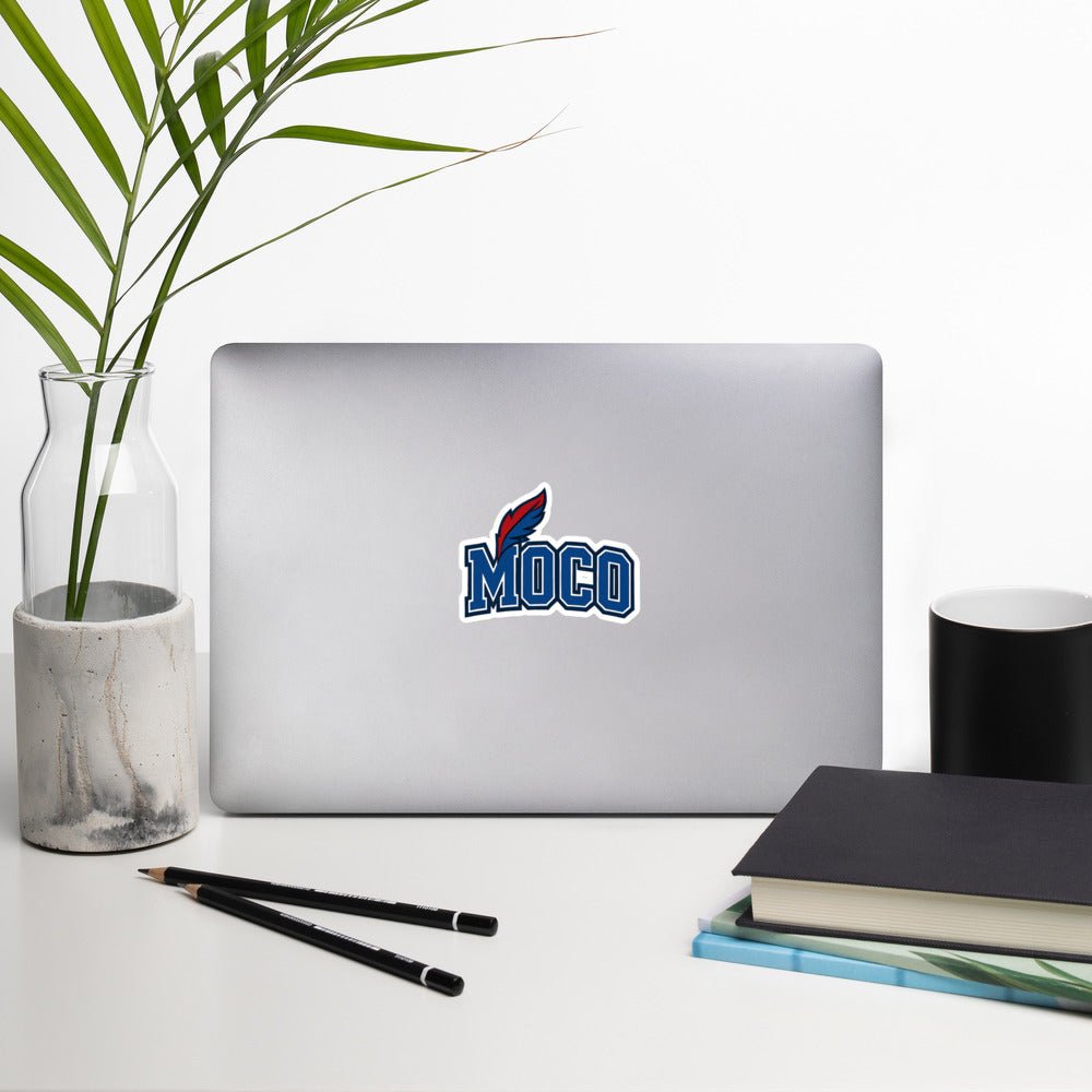 MOCO Indians Sticker — Bold Mascot Spirit, Durable Vinyl, Bubble - Free - Bluegrass Elite Apparel LLC