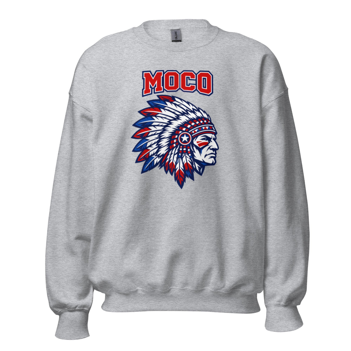 MOCO Patriotic Heritage Sweatshirt | Vintage Block Graphic - Bluegrass Elite Apparel LLC
