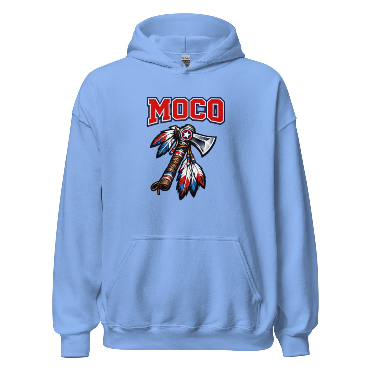 MOCO Tomahawk Feather Heritage Hoodie | Vintage Block Design - Bluegrass Elite Apparel LLC