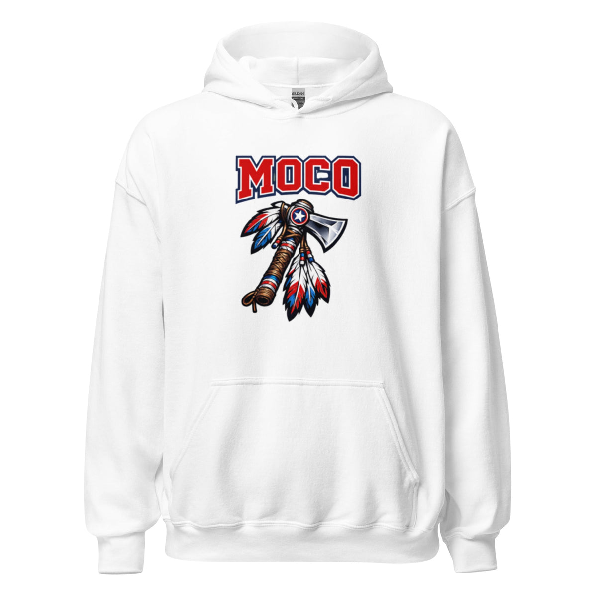 MOCO Tomahawk Feather Heritage Hoodie | Vintage Block Design - Bluegrass Elite Apparel LLC