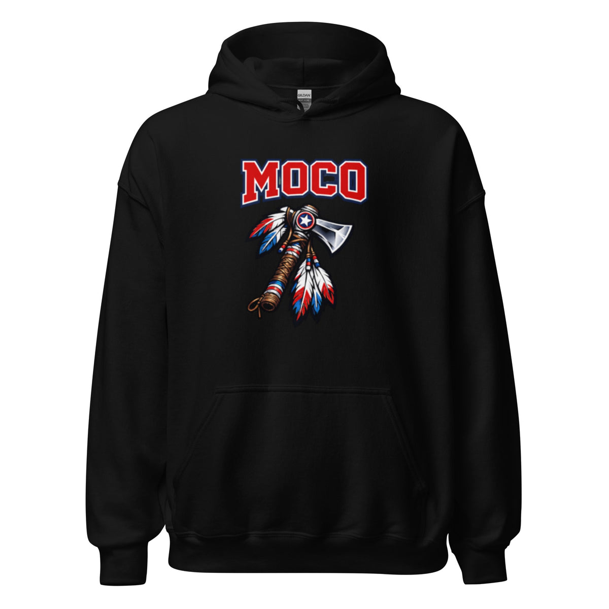 MOCO Tomahawk Feather Heritage Hoodie | Vintage Block Design - Bluegrass Elite Apparel LLC