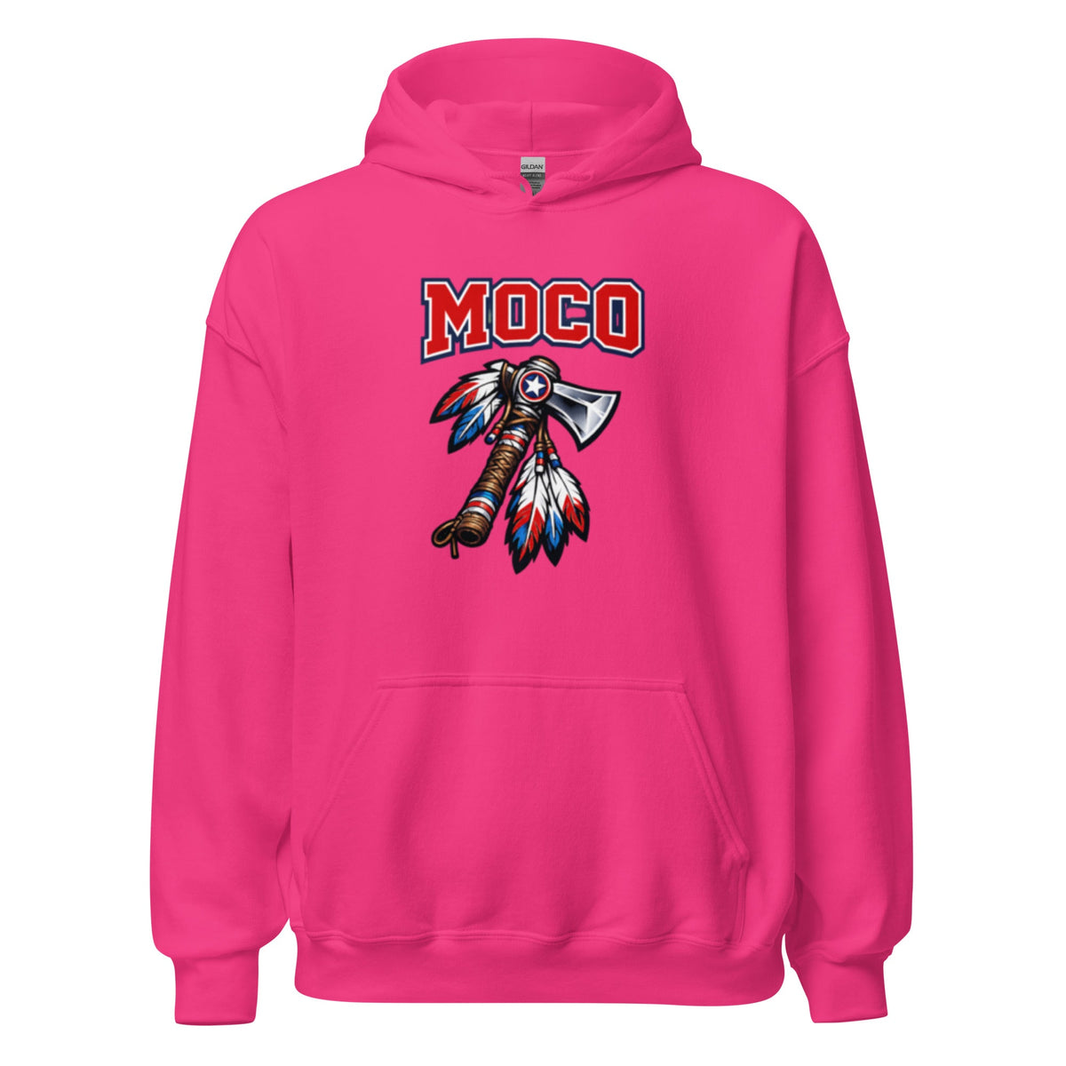 MOCO Tomahawk Feather Heritage Hoodie | Vintage Block Design - Bluegrass Elite Apparel LLC