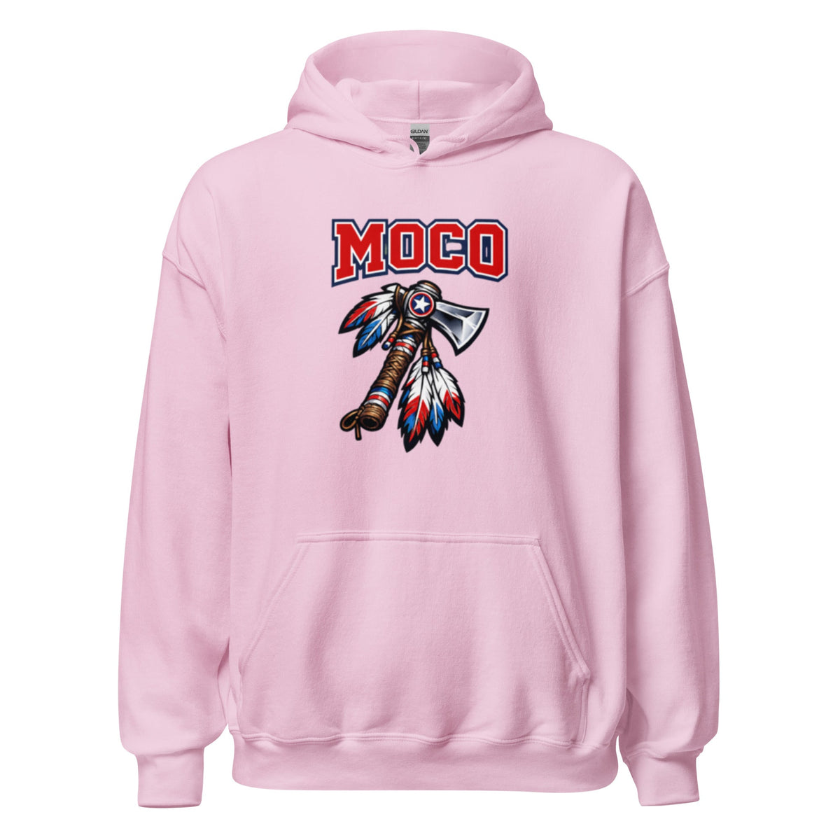 MOCO Tomahawk Feather Heritage Hoodie | Vintage Block Design - Bluegrass Elite Apparel LLC