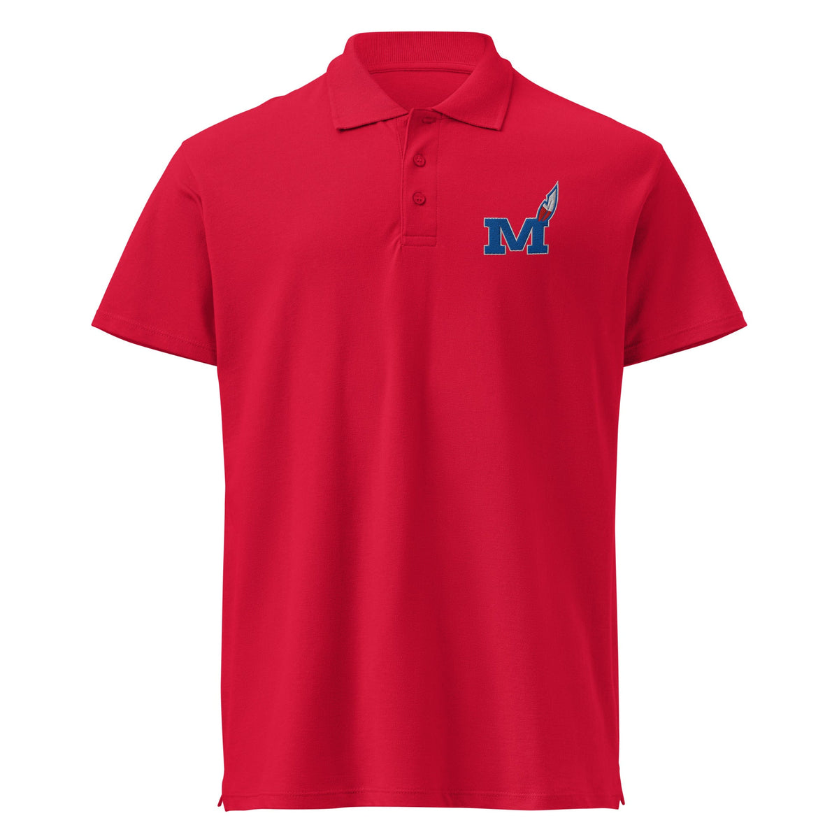 Montgomery County Indian Premium Pique Polo | Bold M Design - Bluegrass Elite Apparel LLC