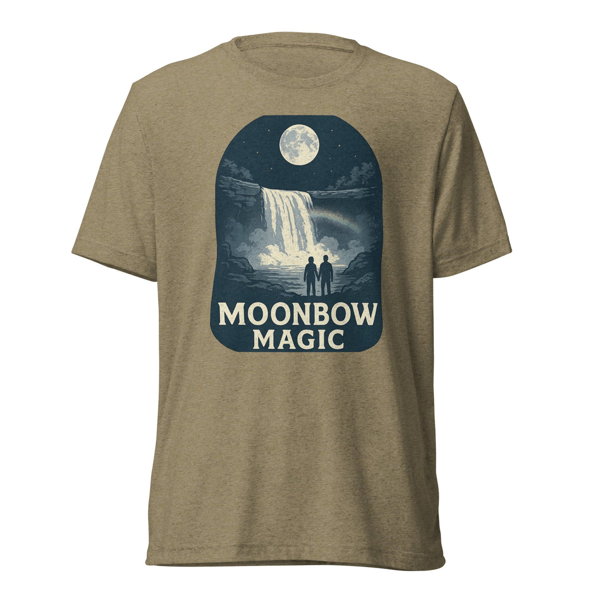 Moonbow Magic Tee | Cumberland Falls Kentucky Night Rainbow Shirt - Bluegrass Elite Apparel LLC