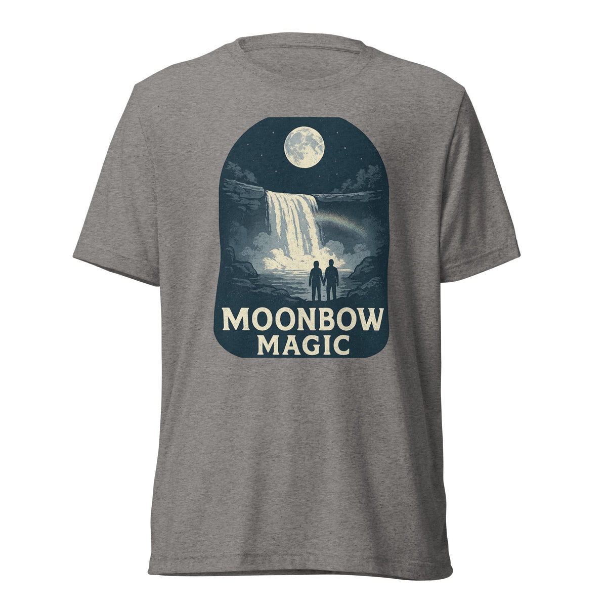 Moonbow Magic Tee | Cumberland Falls Kentucky Night Rainbow Shirt - Bluegrass Elite Apparel LLC