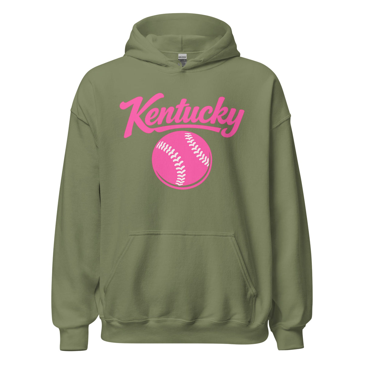 Pink Kentucky Script Softball Hoodie | Classic Pullover Sweatshirt - Bluegrass Elite Apparel LLC