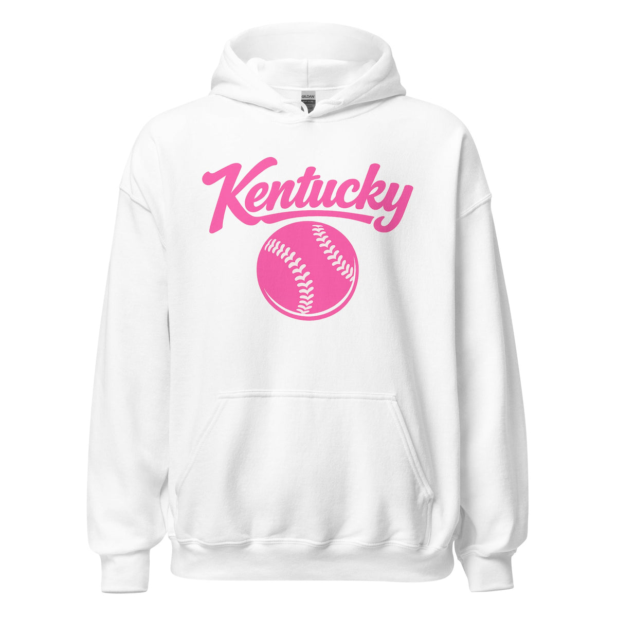 Pink Kentucky Script Softball Hoodie | Classic Pullover Sweatshirt - Bluegrass Elite Apparel LLC