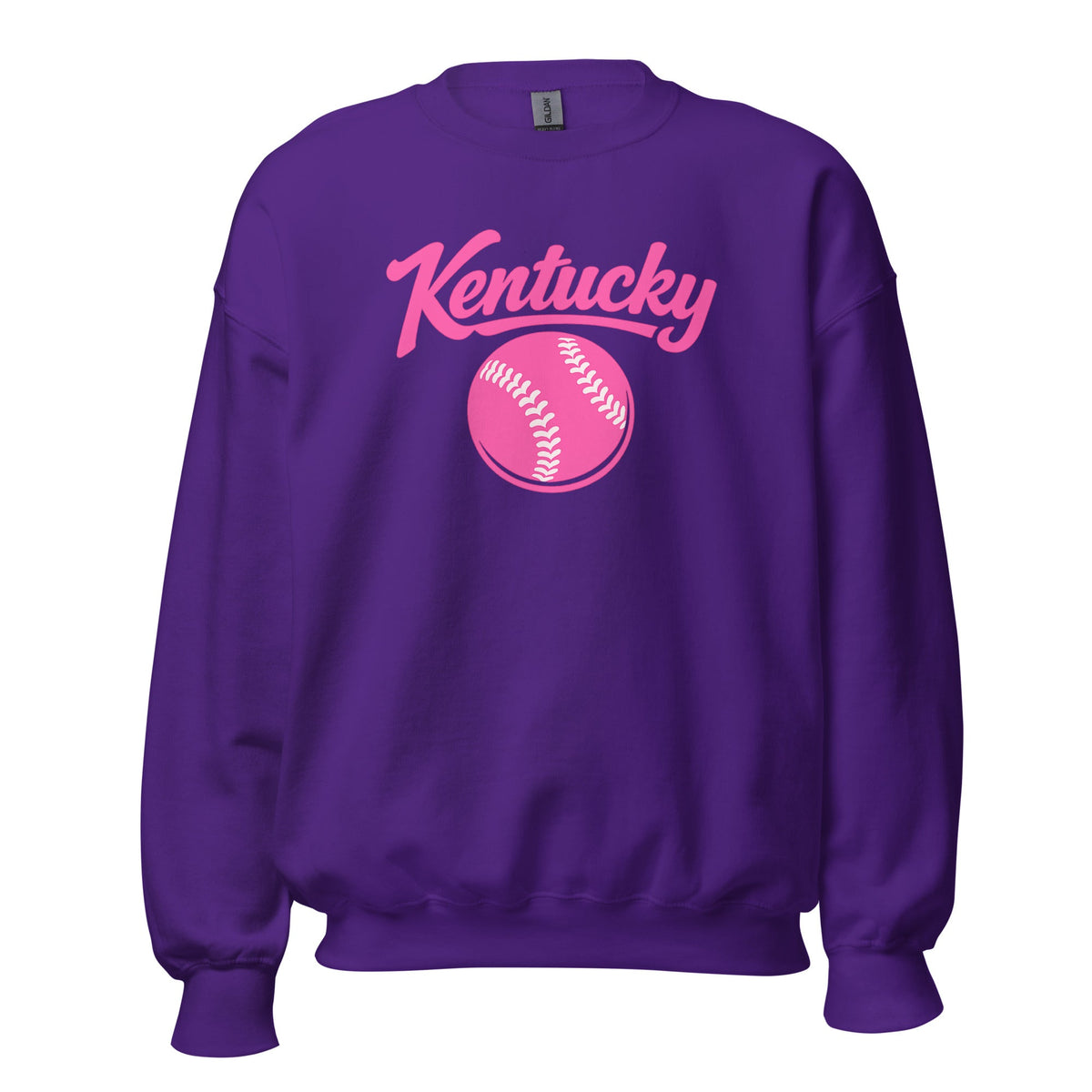 Pink Kentucky Script Softball Sweatshirt | Classic Crewneck - Bluegrass Elite Apparel LLC