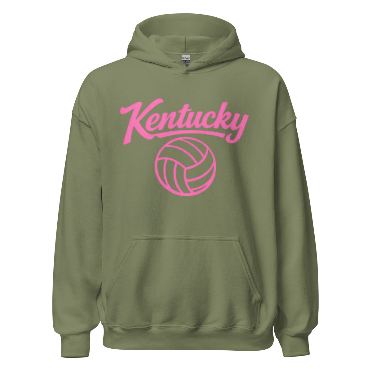 Pink Kentucky Script Volleyball Hoodie | Classic Pullover - Bluegrass Elite Apparel LLC