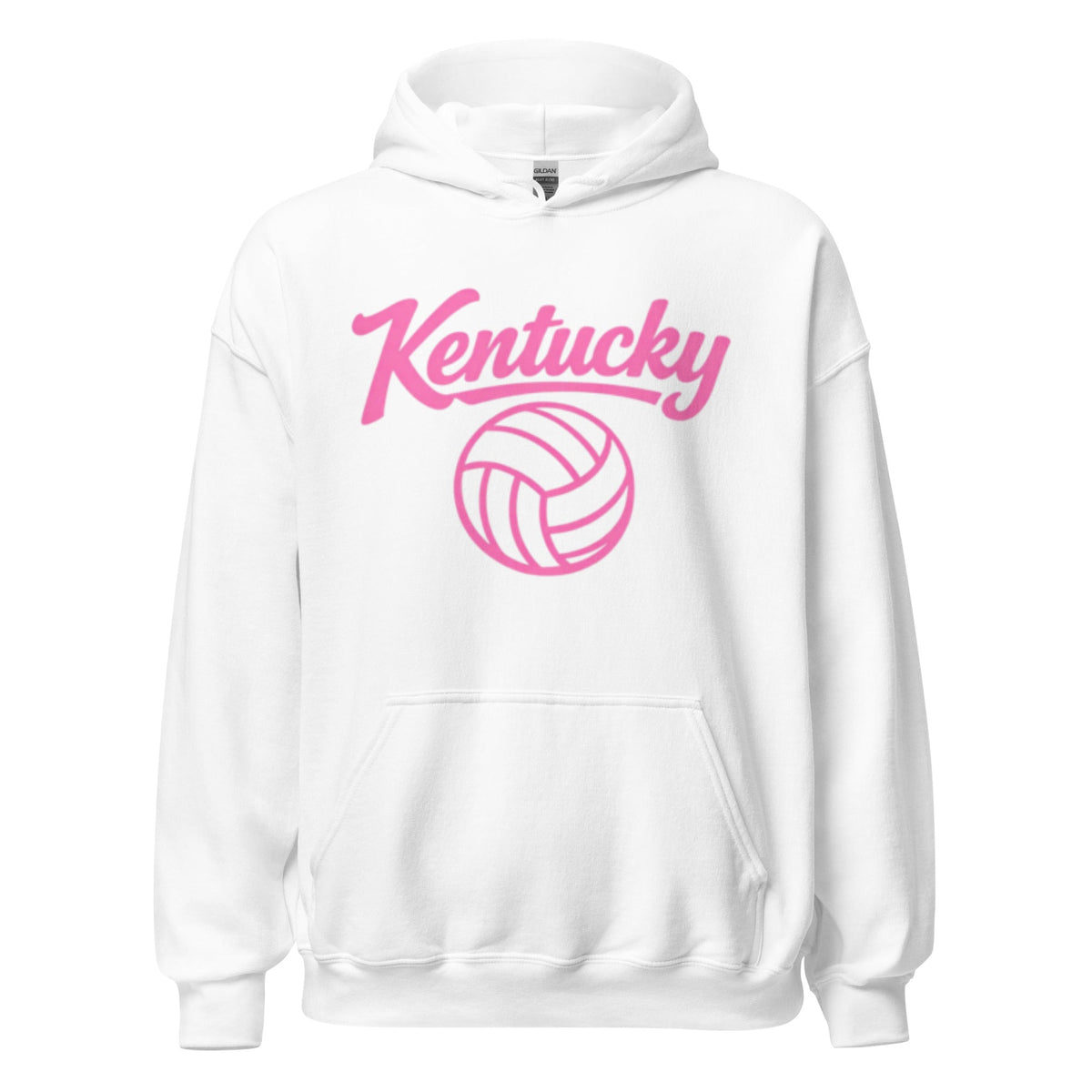 Pink Kentucky Script Volleyball Hoodie | Classic Pullover - Bluegrass Elite Apparel LLC