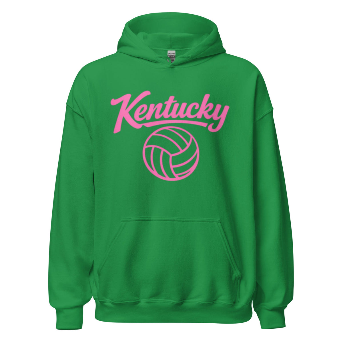 Pink Kentucky Script Volleyball Hoodie | Classic Pullover - Bluegrass Elite Apparel LLC