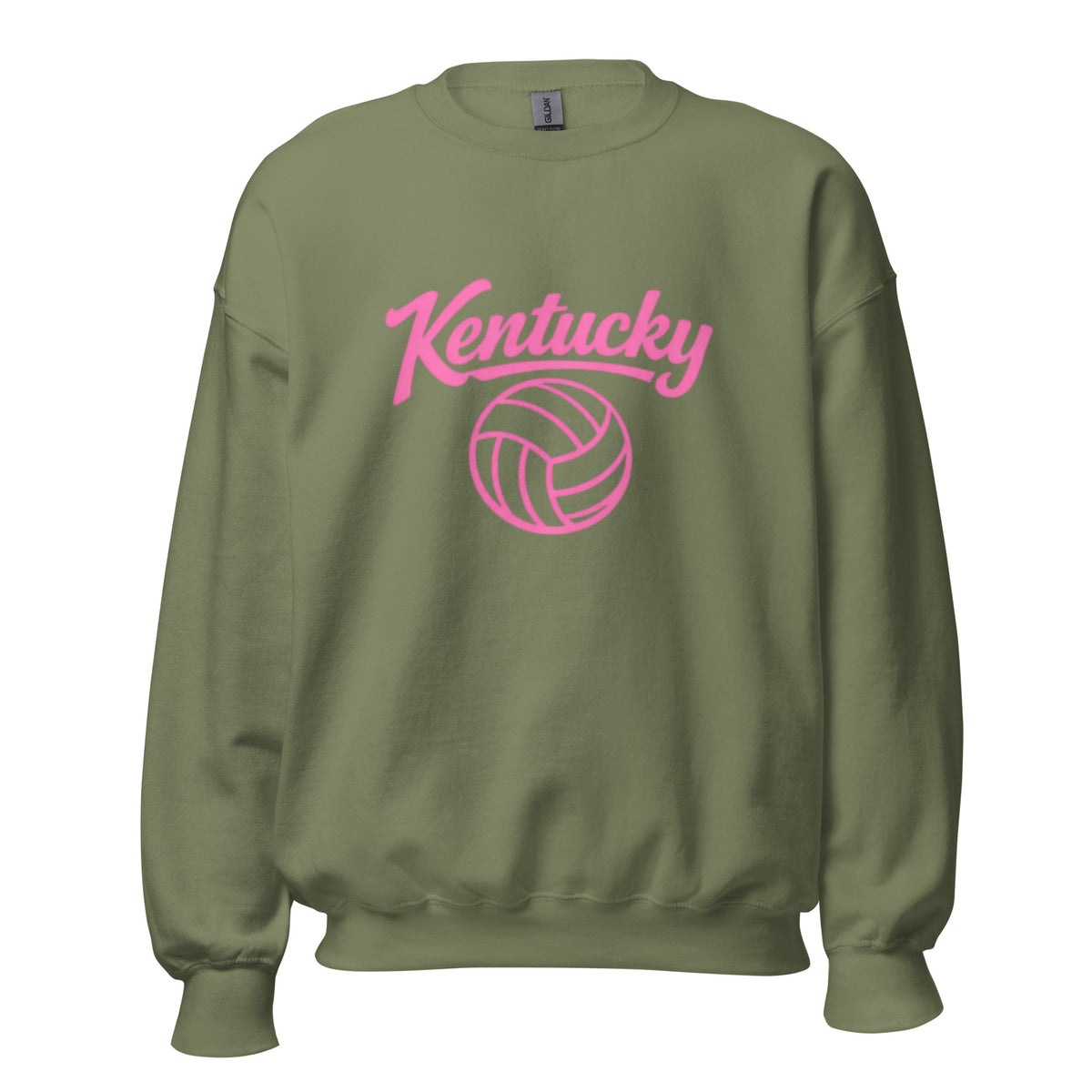Pink Kentucky Script Volleyball Sweatshirt | Classic Crewneck - Bluegrass Elite Apparel LLC