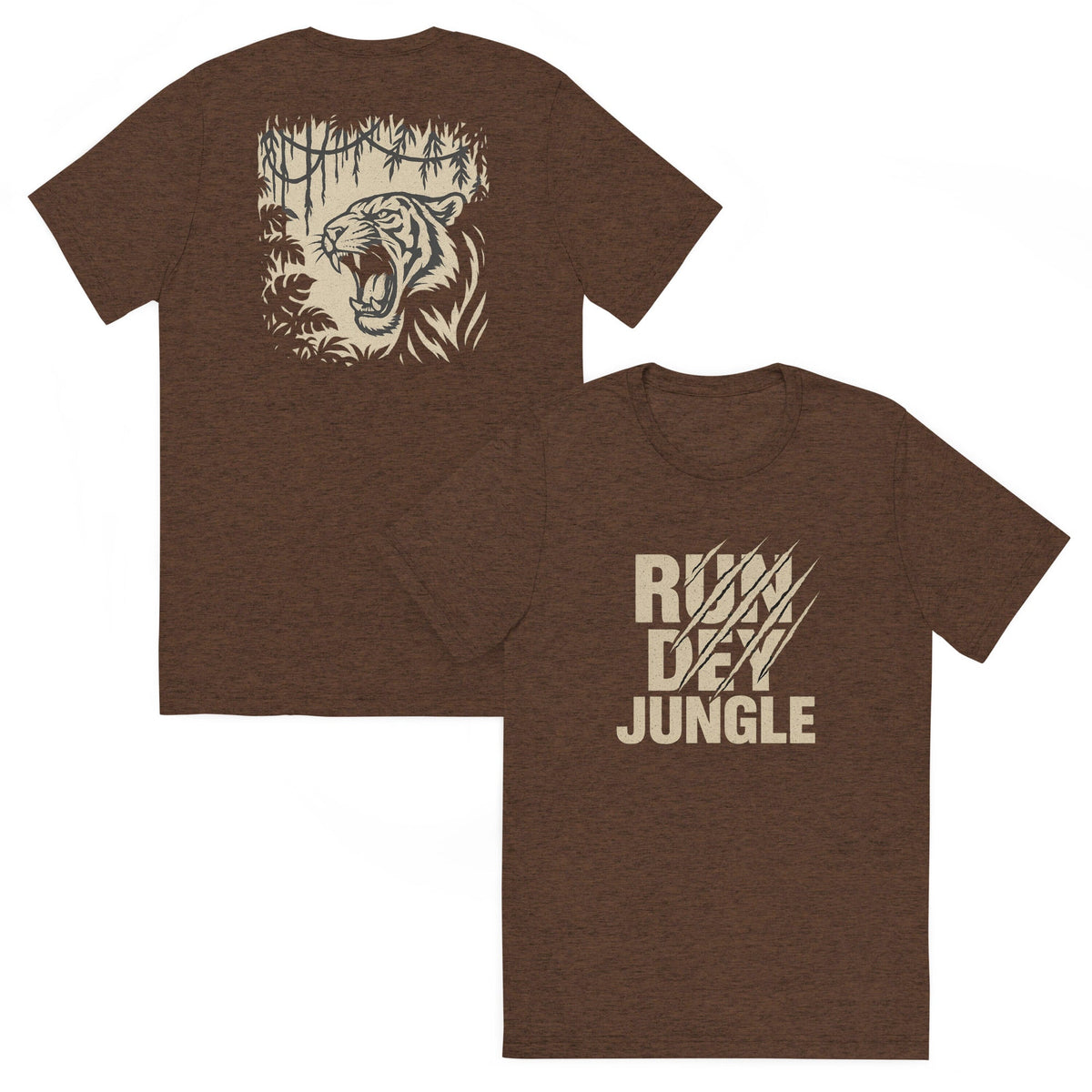 Run Dey Jungle T-Shirt | Bold Jungle Tiger Print | Elite - Bluegrass Elite Apparel LLC