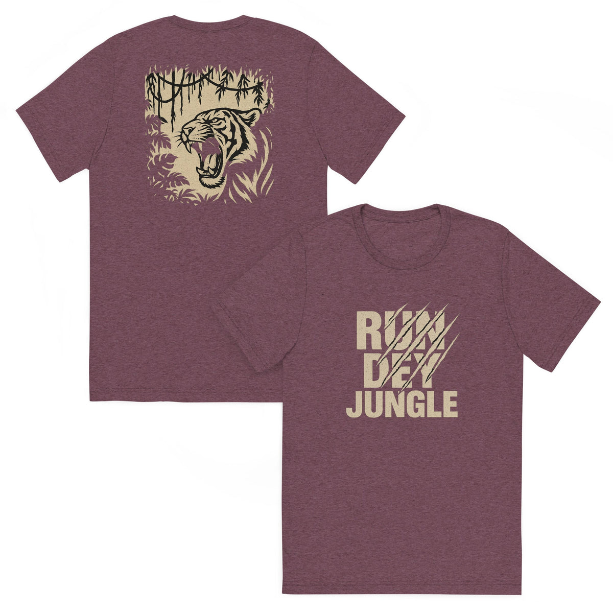 Run Dey Jungle T-Shirt | Bold Jungle Tiger Print | Elite - Bluegrass Elite Apparel LLC