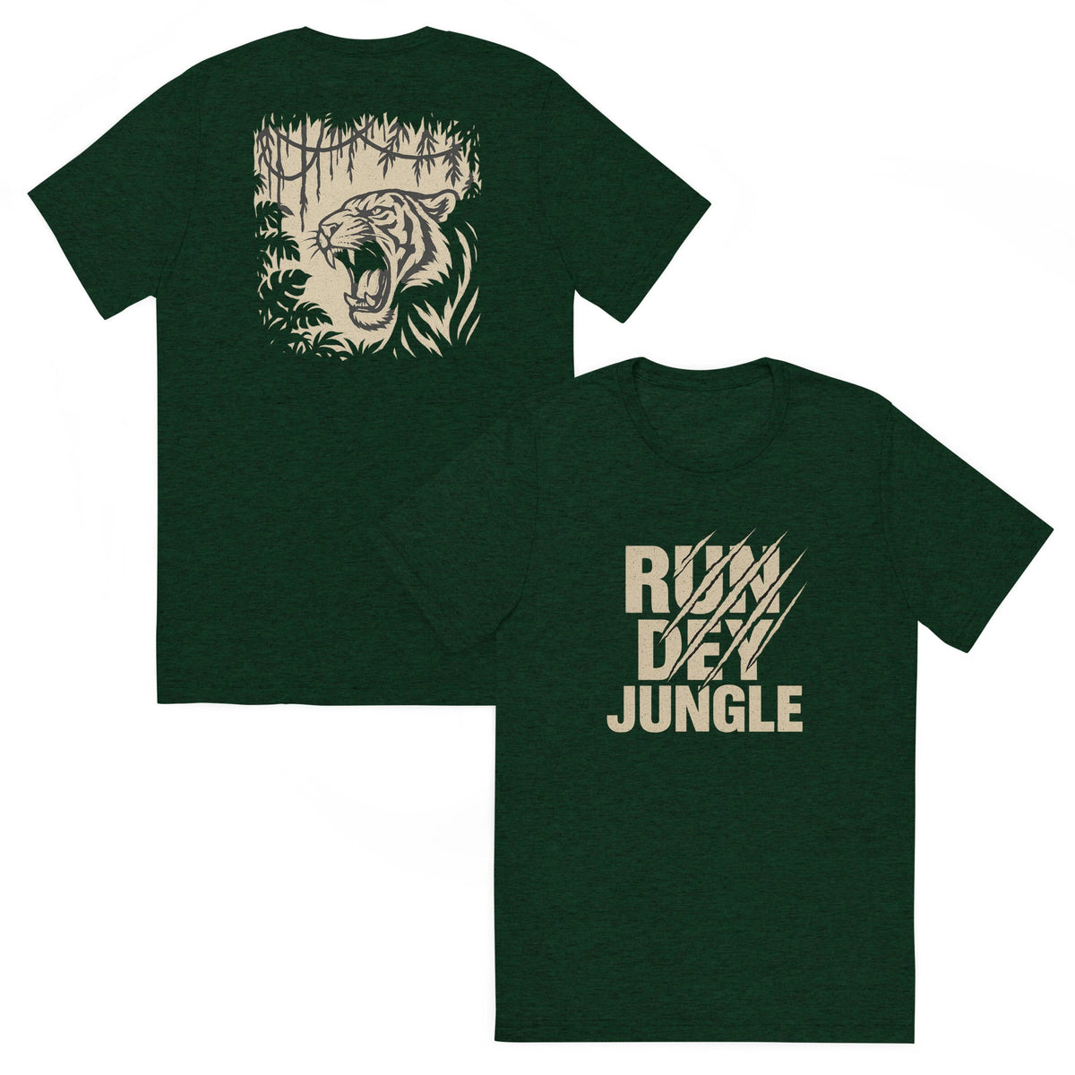 Run Dey Jungle T-Shirt | Bold Jungle Tiger Print | Elite - Bluegrass Elite Apparel LLC