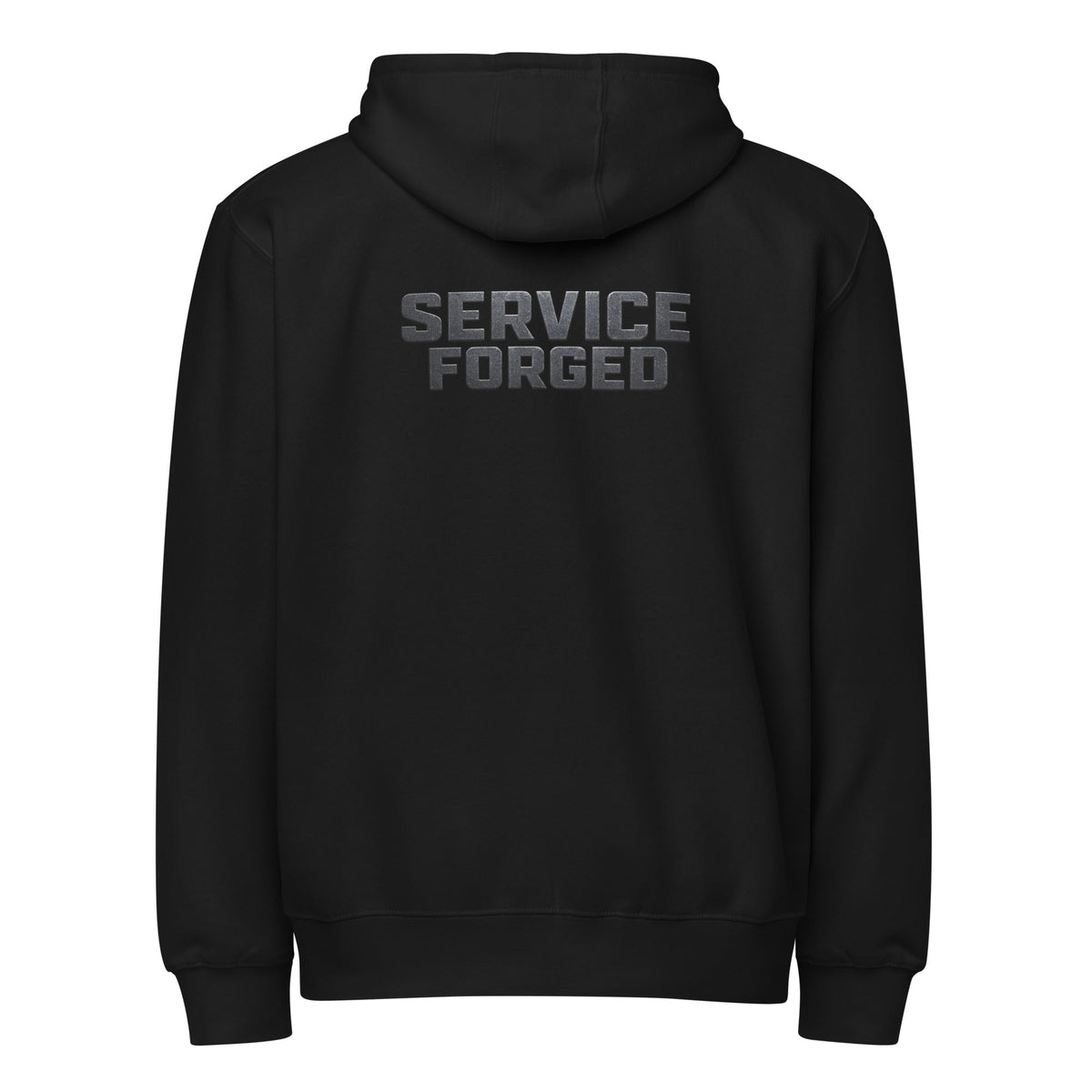 Service Forged Hoodie | Veteran - Owned Full Zip | Premium Layer - Bluegrass Elite Apparel LLC