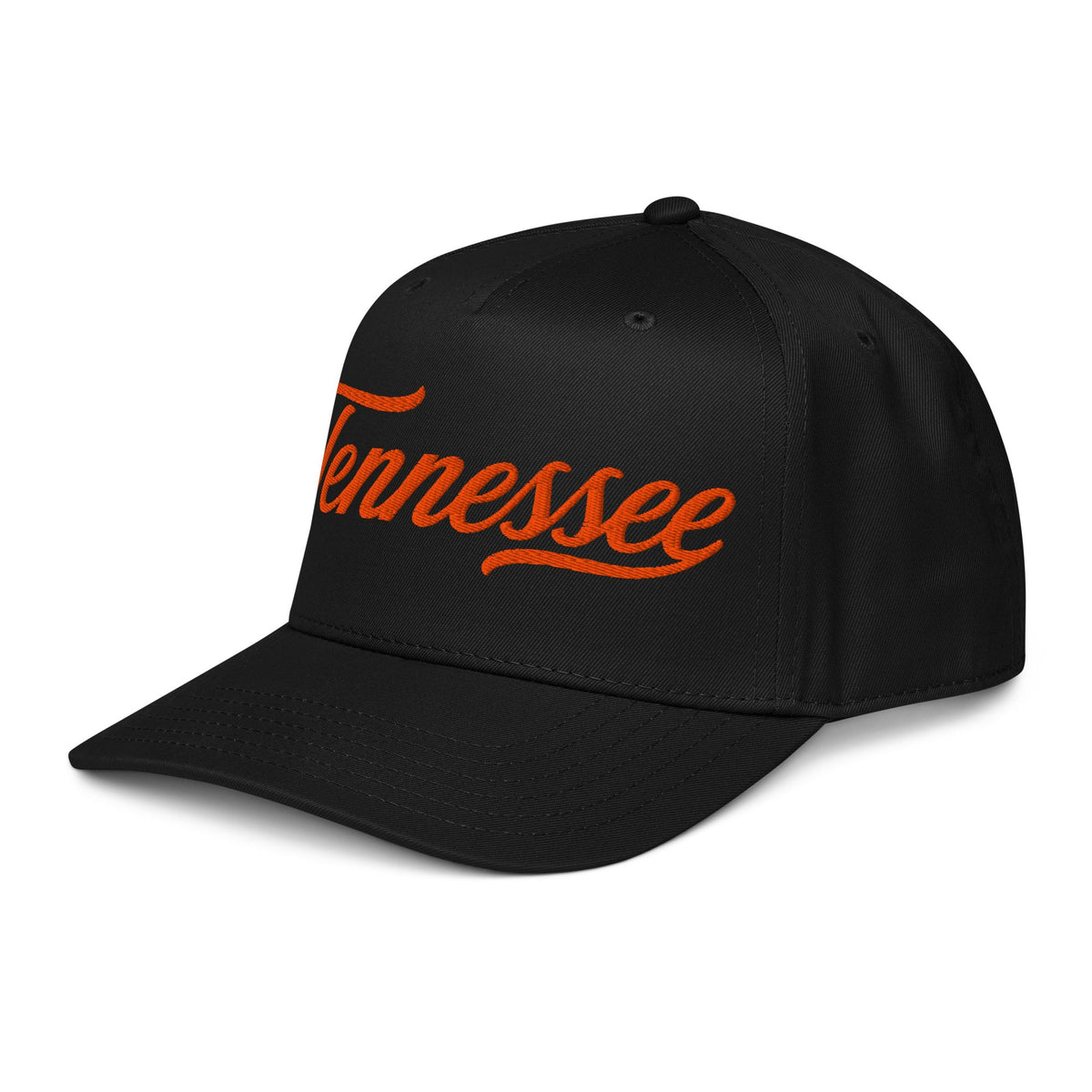 Tennessee Orange Script 5 Panel Cap | Adjustable State Pride Hat - Bluegrass Elite Apparel LLC