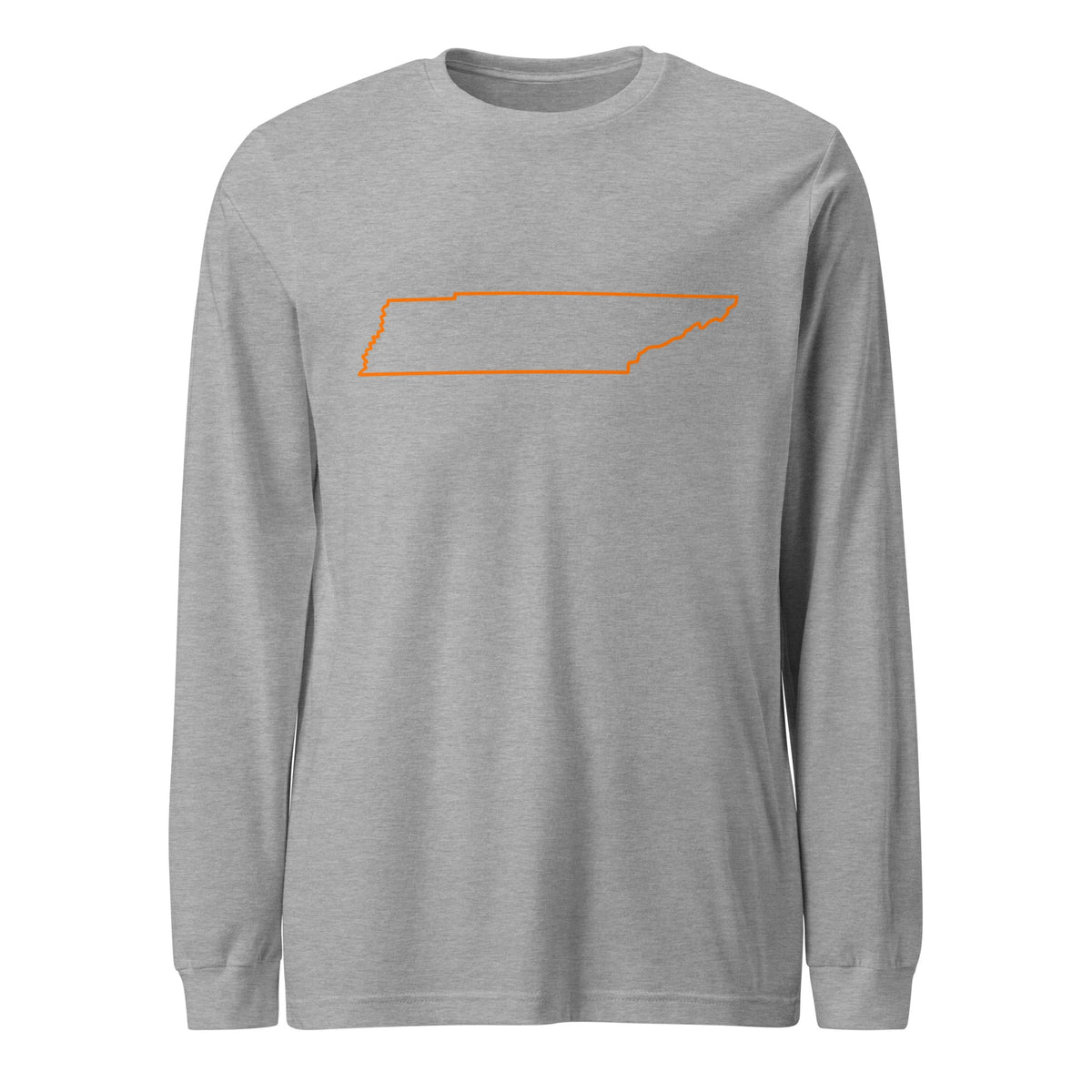 Tennessee Outline Long Sleeve Tee | Clean State Pride Shirt - Bluegrass Elite Apparel LLC