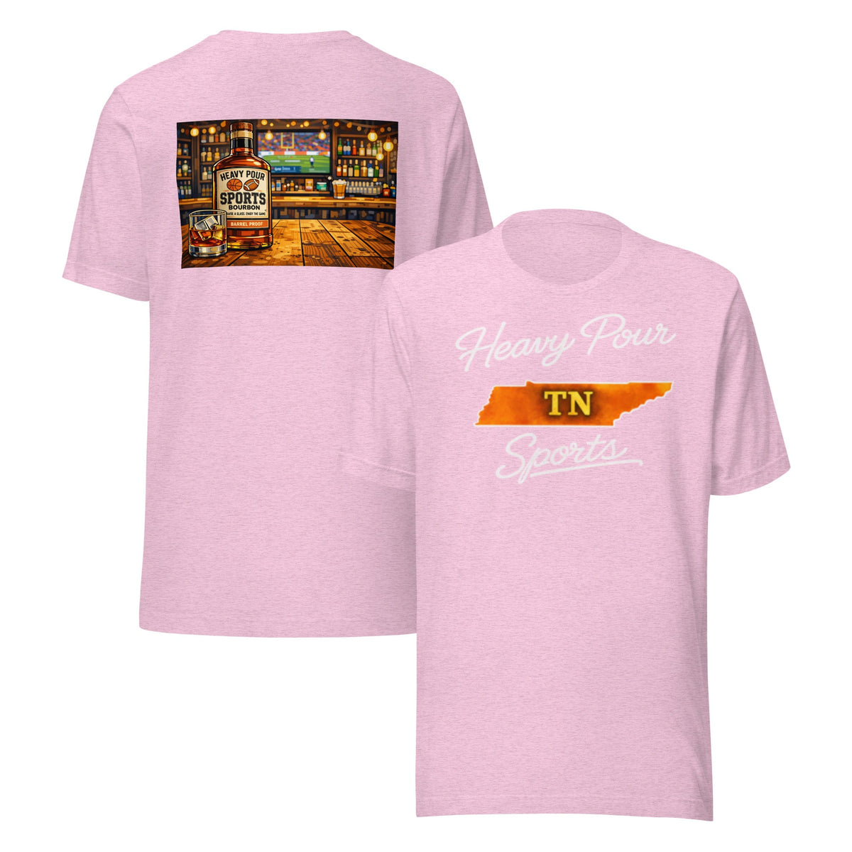 Tennessee Sports T-Shirt | Heavy Pour TN Design | Classic Cotton - Bluegrass Elite Apparel LLC