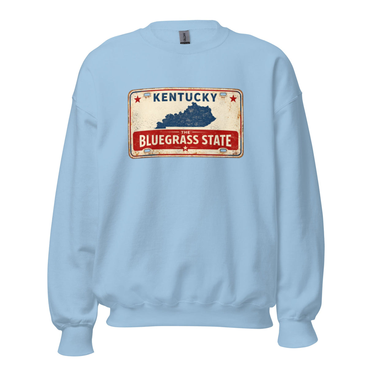 The Bluegrass State Sweatshirt | Retro License Plate Graphic | Unisex Pullover - Bluegrass Elite Apparel LLC