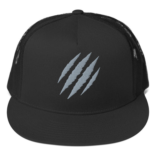 Tiger Claw Trucker Hat | Adjustable Mesh Cap Grey - Bluegrass Elite Apparel LLC