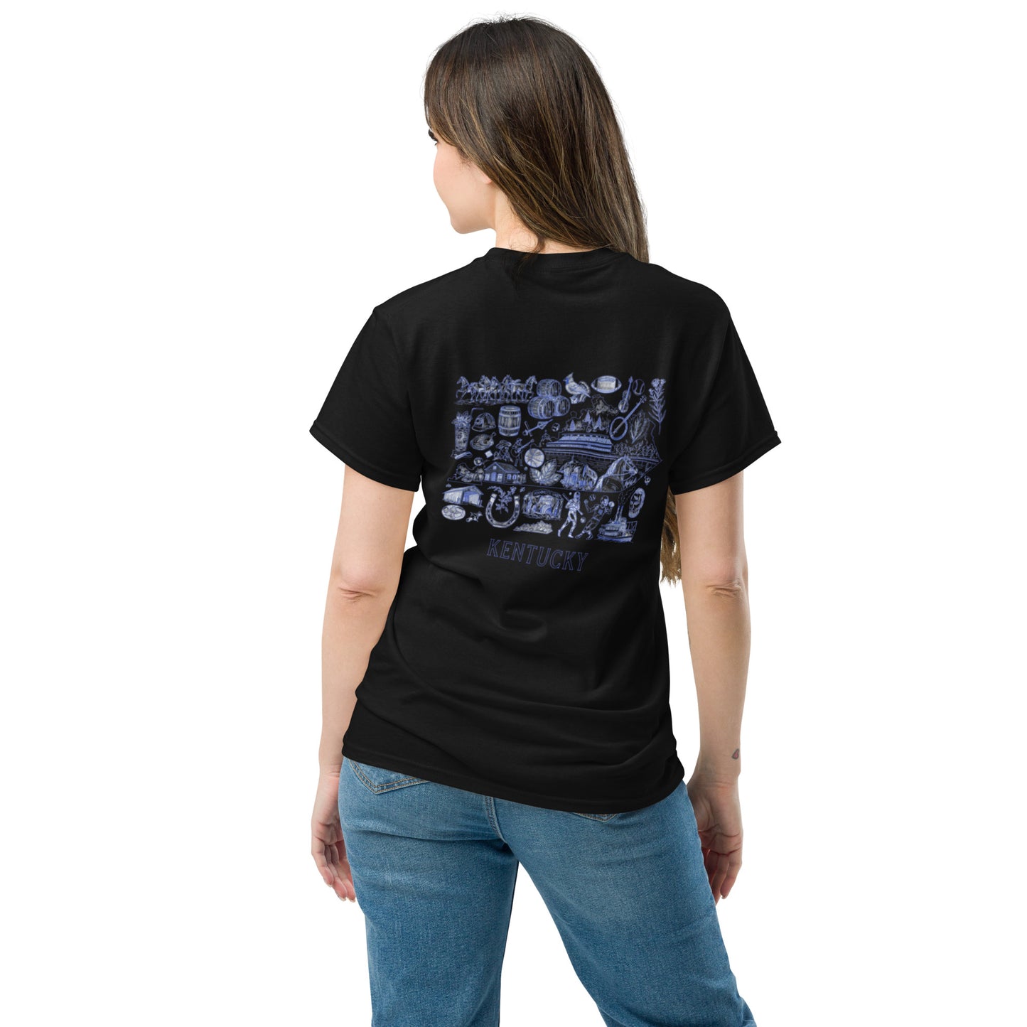 Kentucky Blue ink Back classic tee