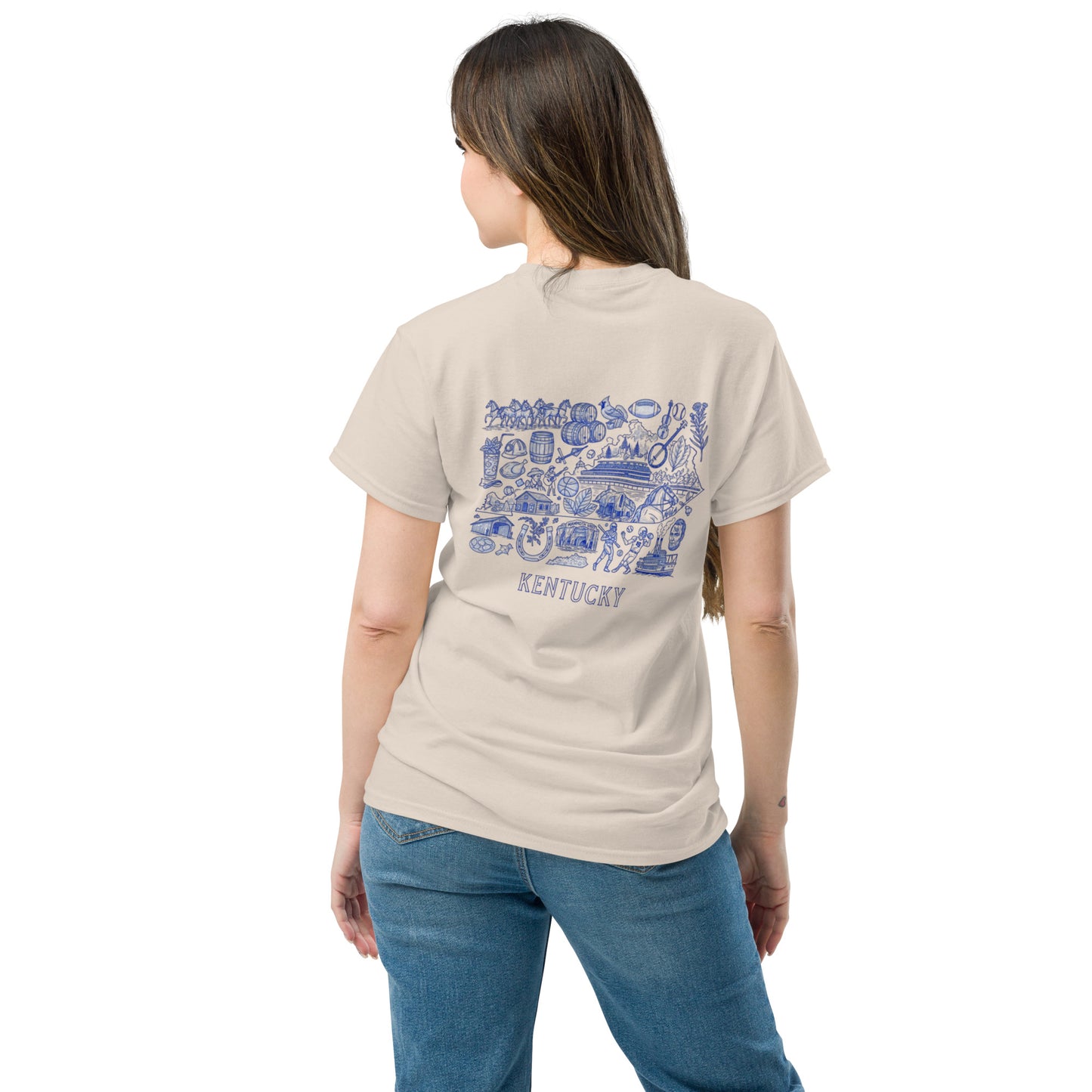 Kentucky Blue ink Back classic tee