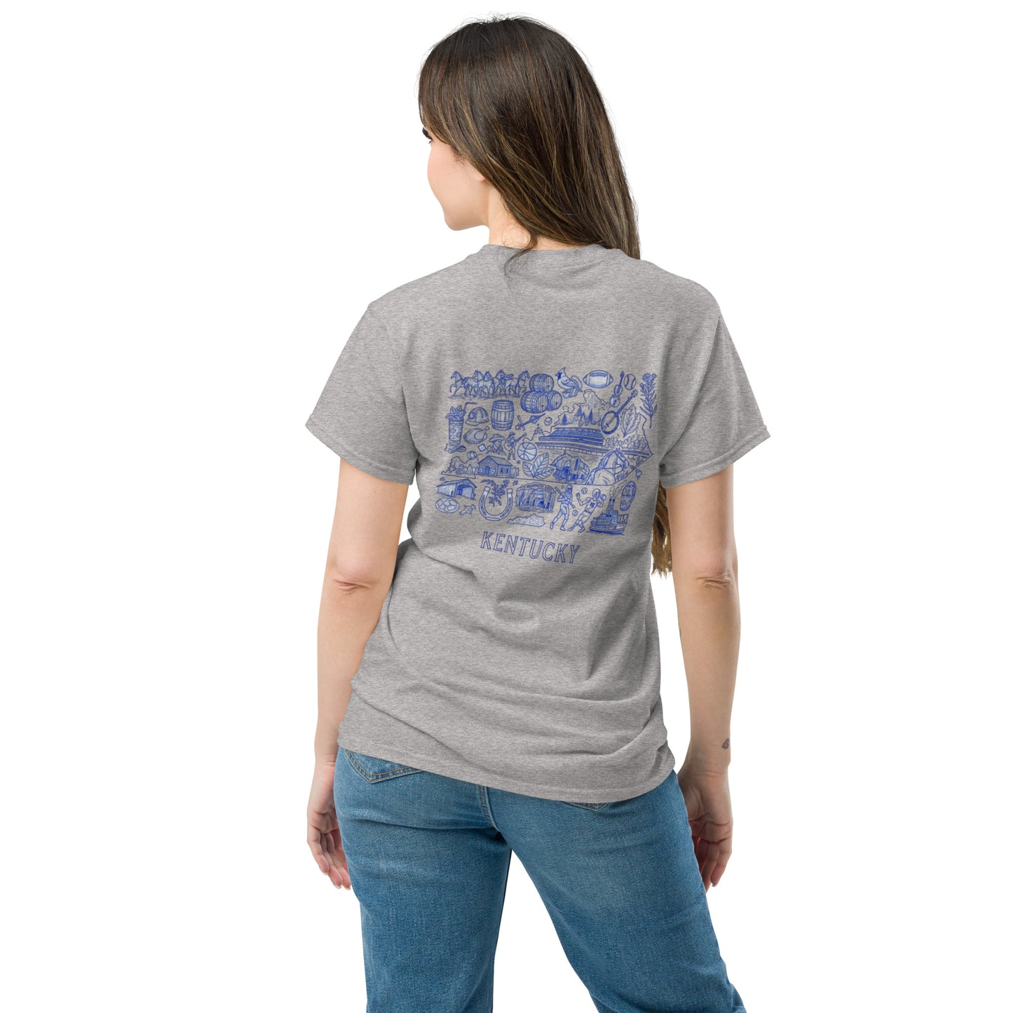 Kentucky Blue ink Back classic tee