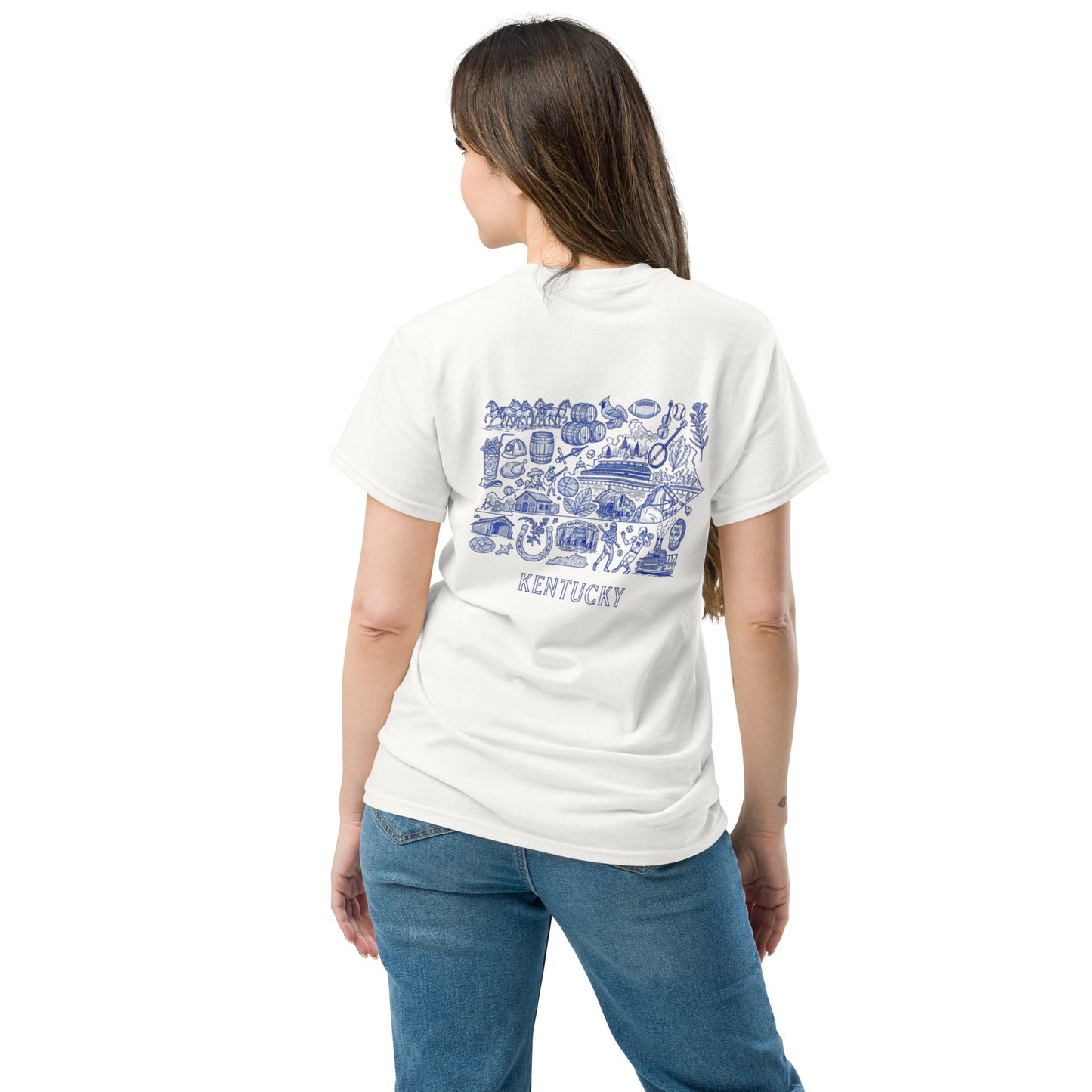 Kentucky Blue ink Back classic tee