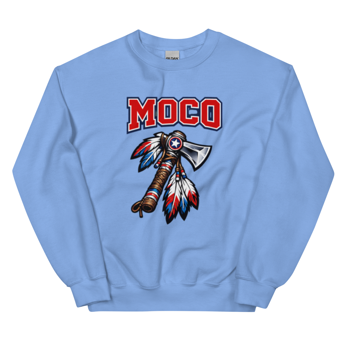 MOCO Tomahawk Feather Heritage Sweatshirt | Vintage Block Design