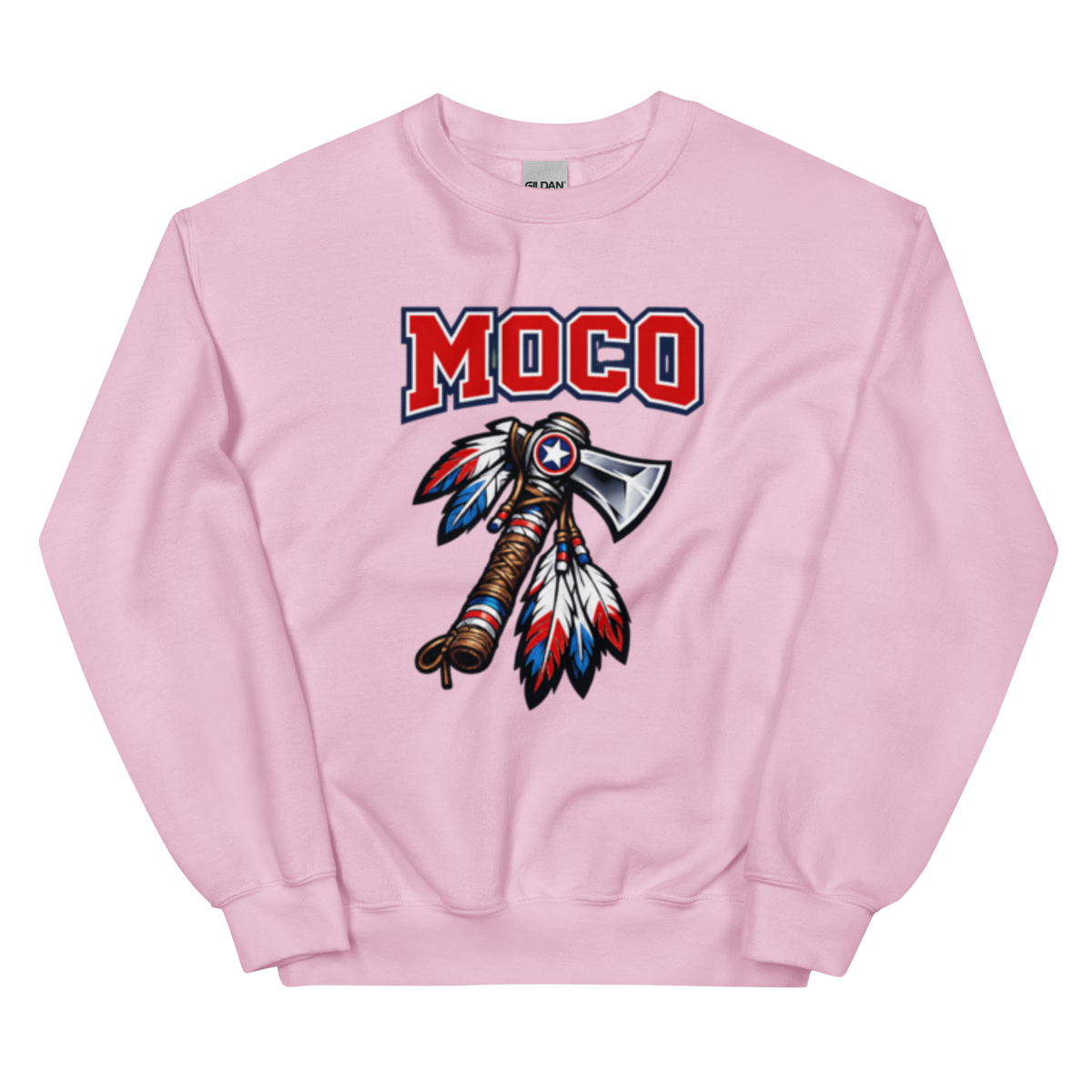 MOCO Tomahawk Feather Heritage Sweatshirt | Vintage Block Design