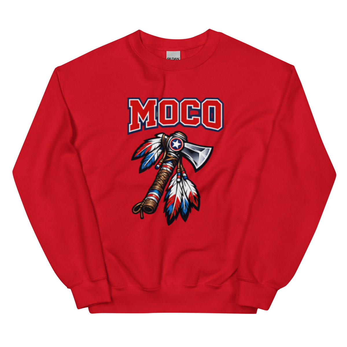 MOCO Tomahawk Feather Heritage Sweatshirt | Vintage Block Design