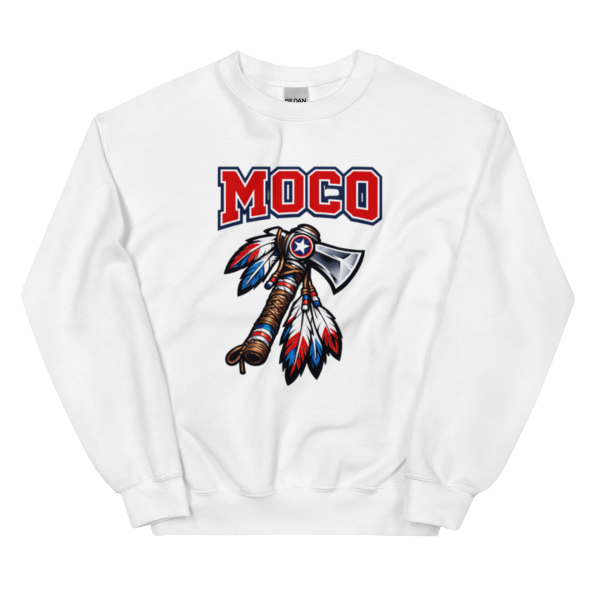 MOCO Tomahawk Feather Heritage Sweatshirt | Vintage Block Design