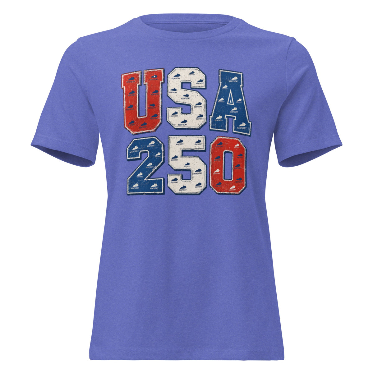 USA 250 Vintage Collegiate Women's Relaxed T-Shirt - Bluegrass Elite Apparel LLC