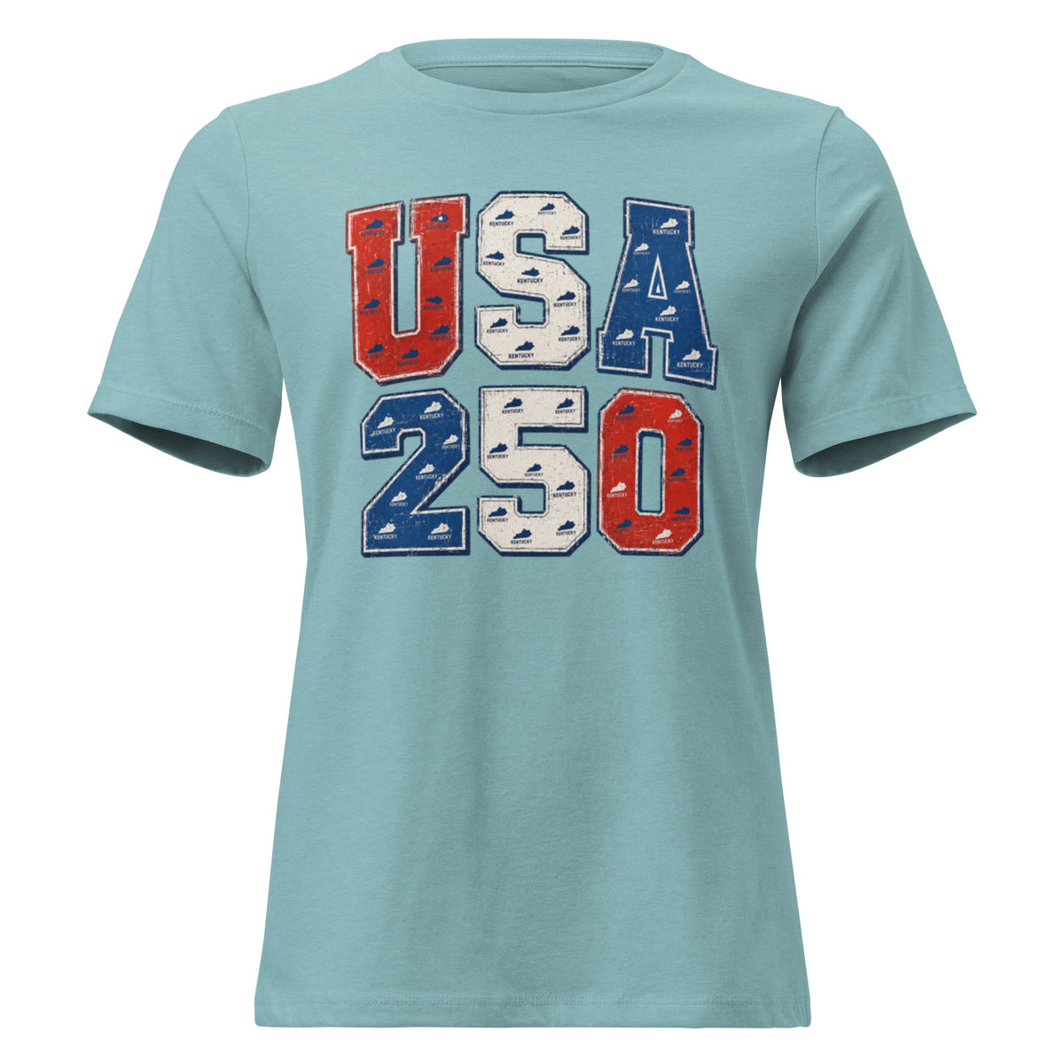 USA 250 Vintage Collegiate Women's Relaxed T-Shirt - Bluegrass Elite Apparel LLC