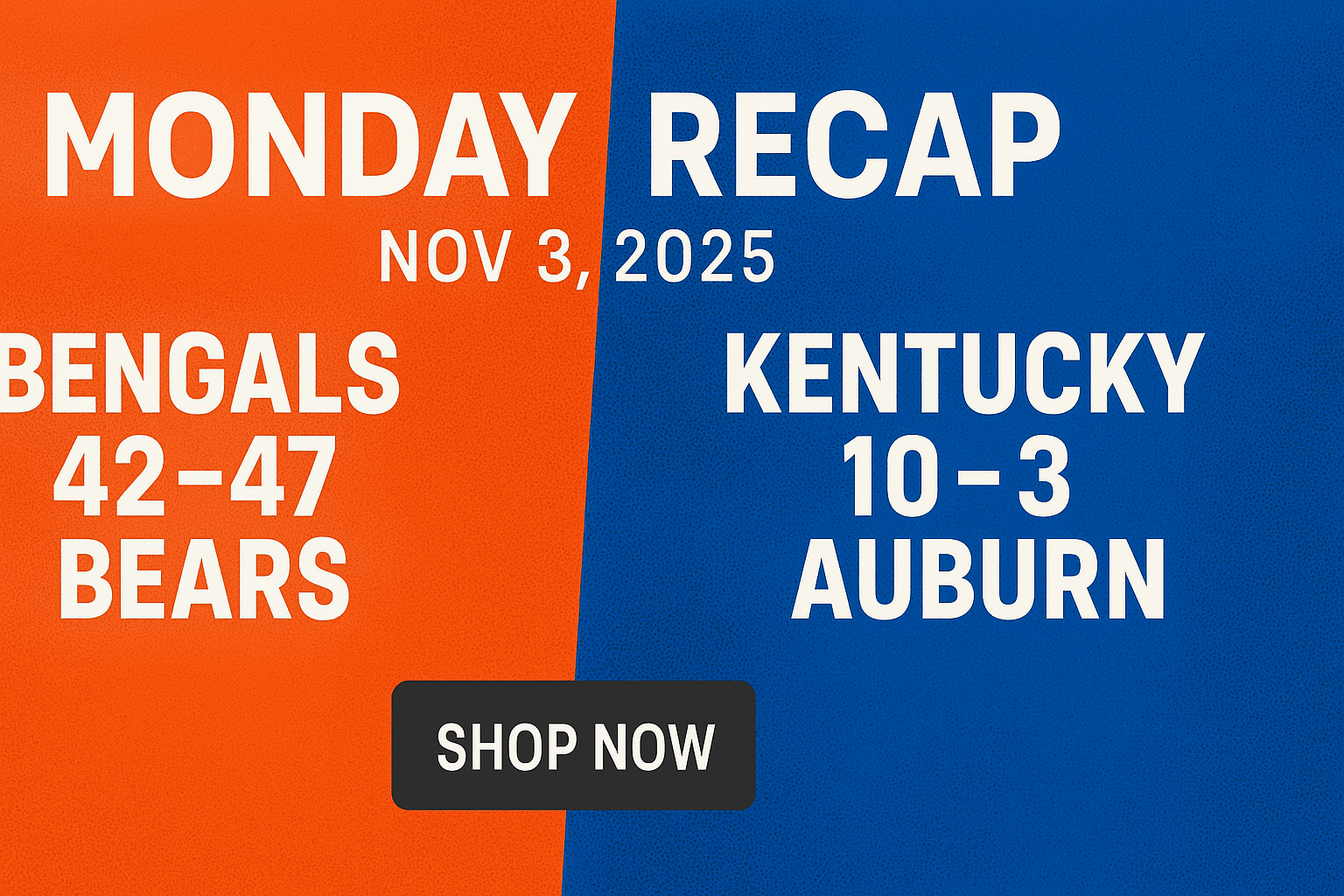 Bengals Fall Late to Bears; Kentucky Squeezes Out 10–3 Road Win at Auburn | Bluegrass Elite Monday Recap - Bluegrass Elite Apparel LLC