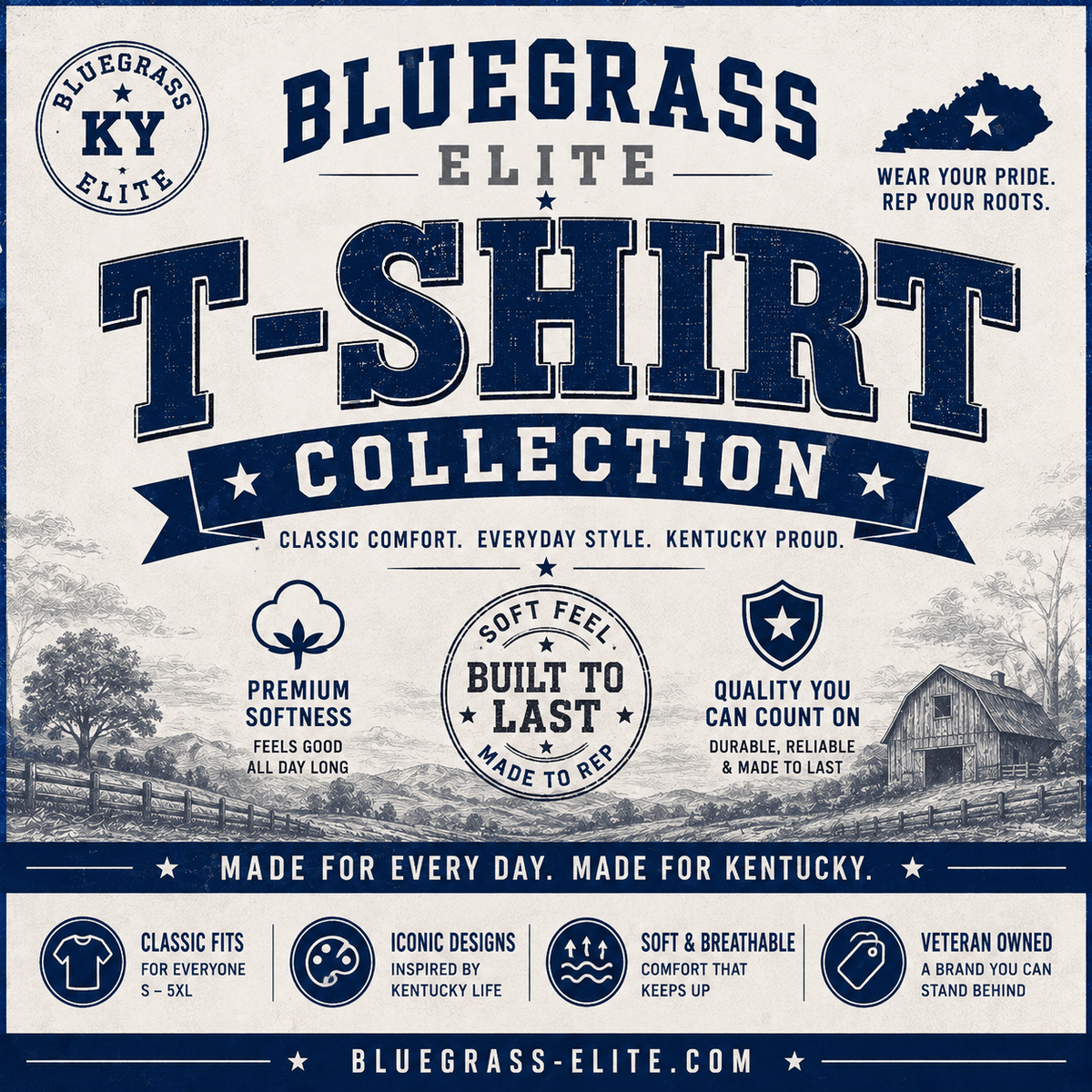 T-Shirts Collection - Bluegrass Elite Apparel LLC