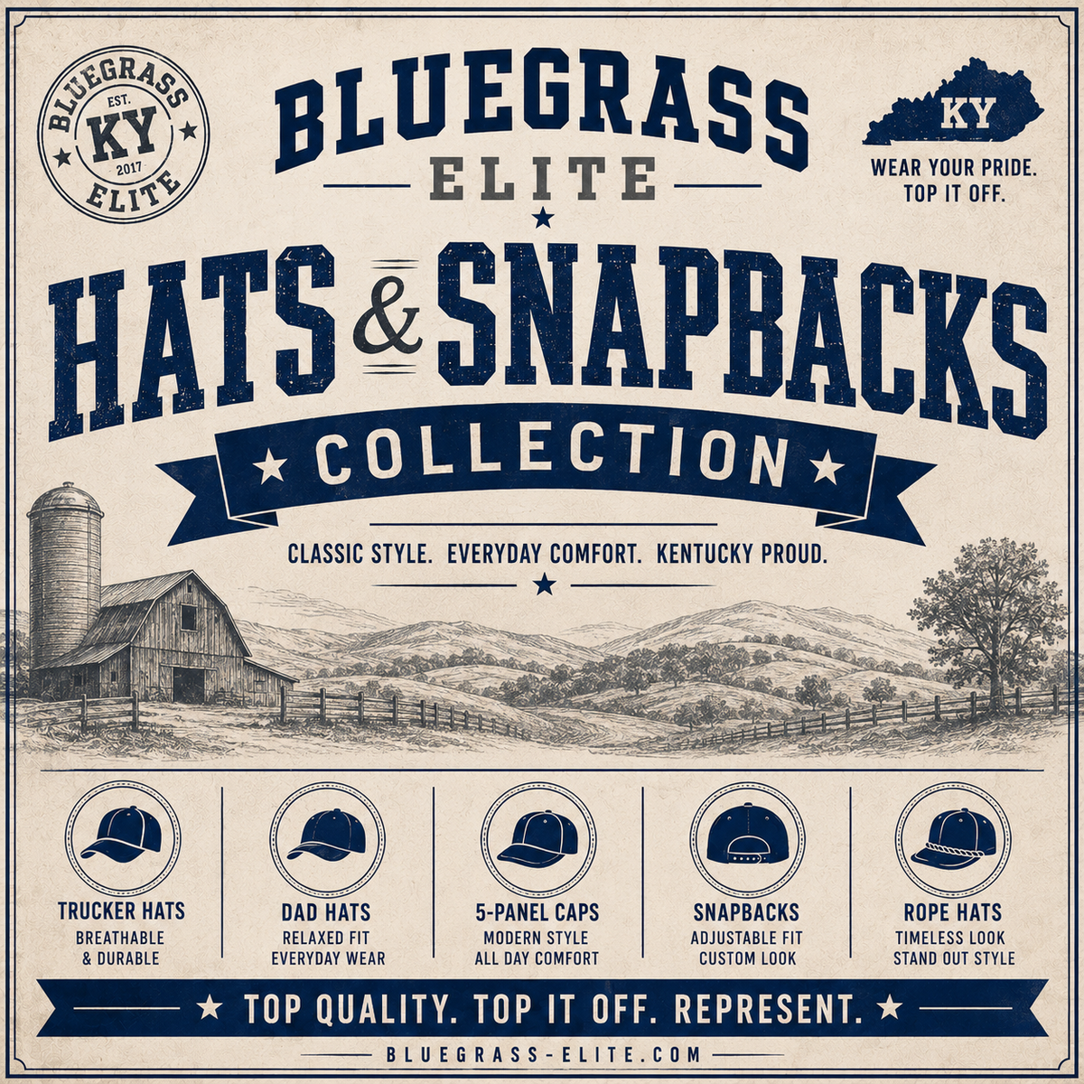 Hats & Snapbacks Collection - Bluegrass Elite Apparel LLC